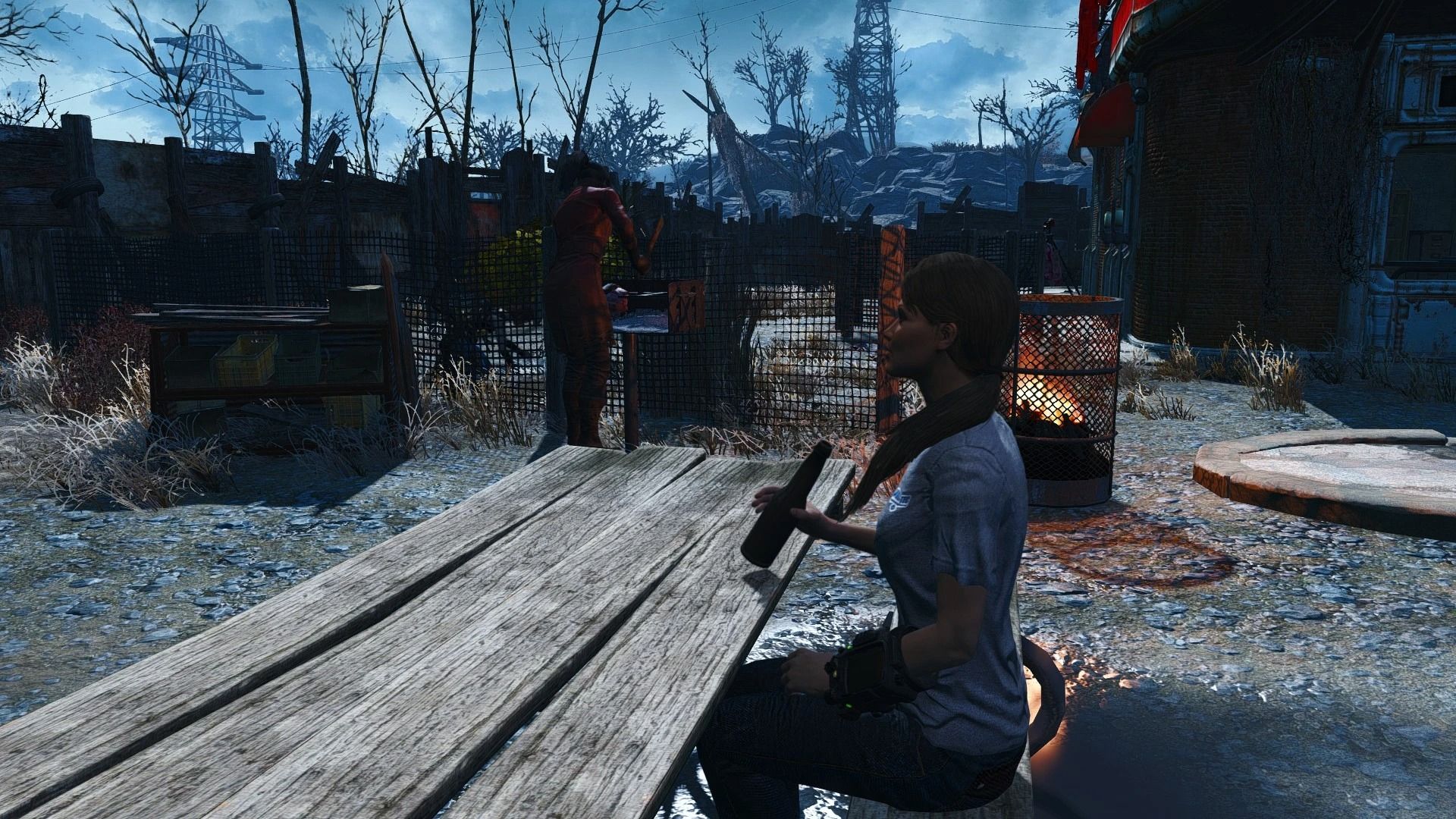 Working BBQ Grill mod for Fallout 4