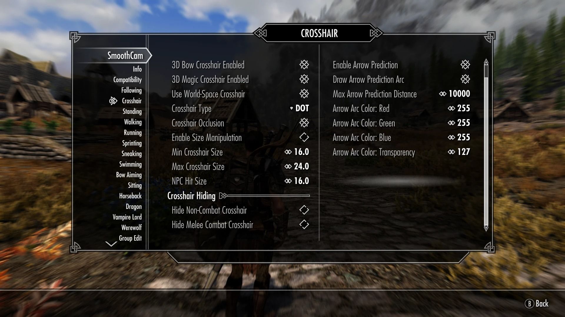 IHud Smooth Cam Patch mod for The Elder Scrolls V: Skyrim Special Edition