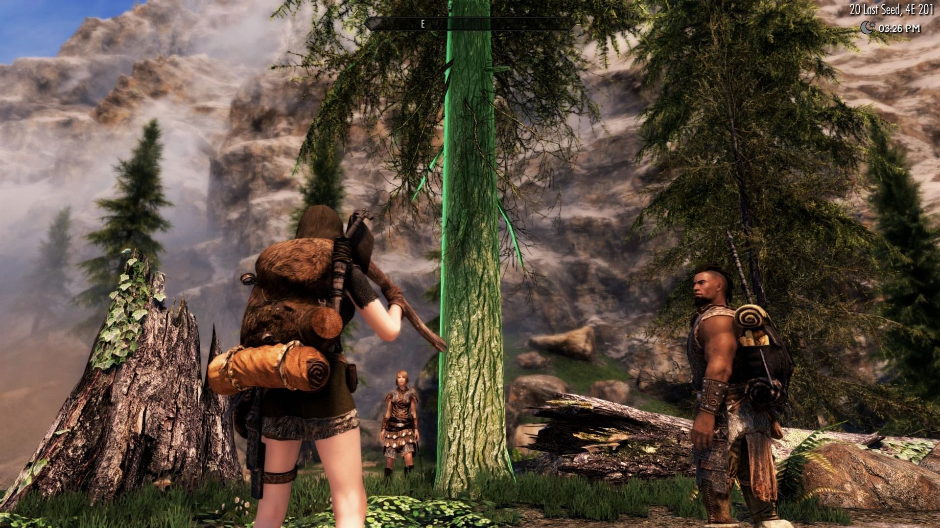 SkyJack Simple Woodcutter mod for The Elder Scrolls V: Skyrim Special Edition