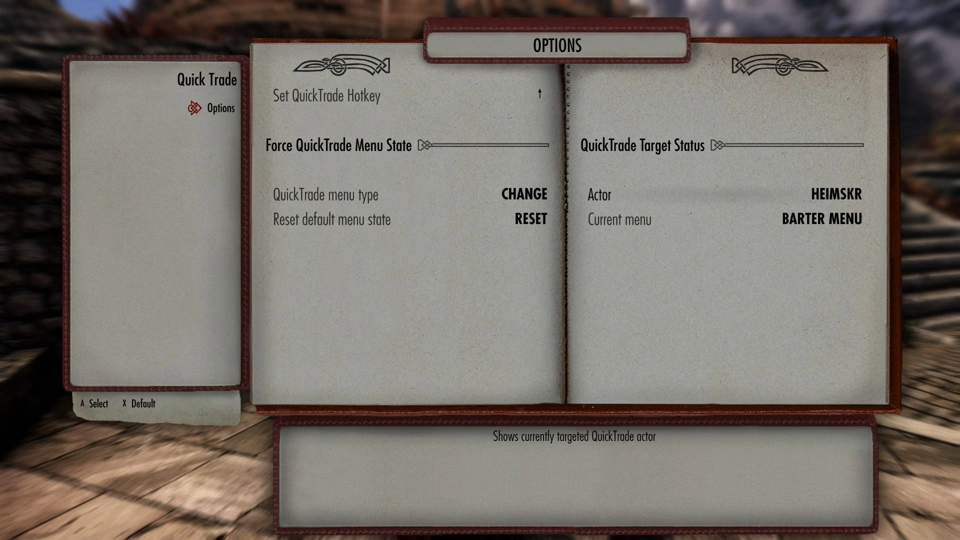 Skyrim QuickTrade mod for The Elder Scrolls V: Skyrim Special Edition