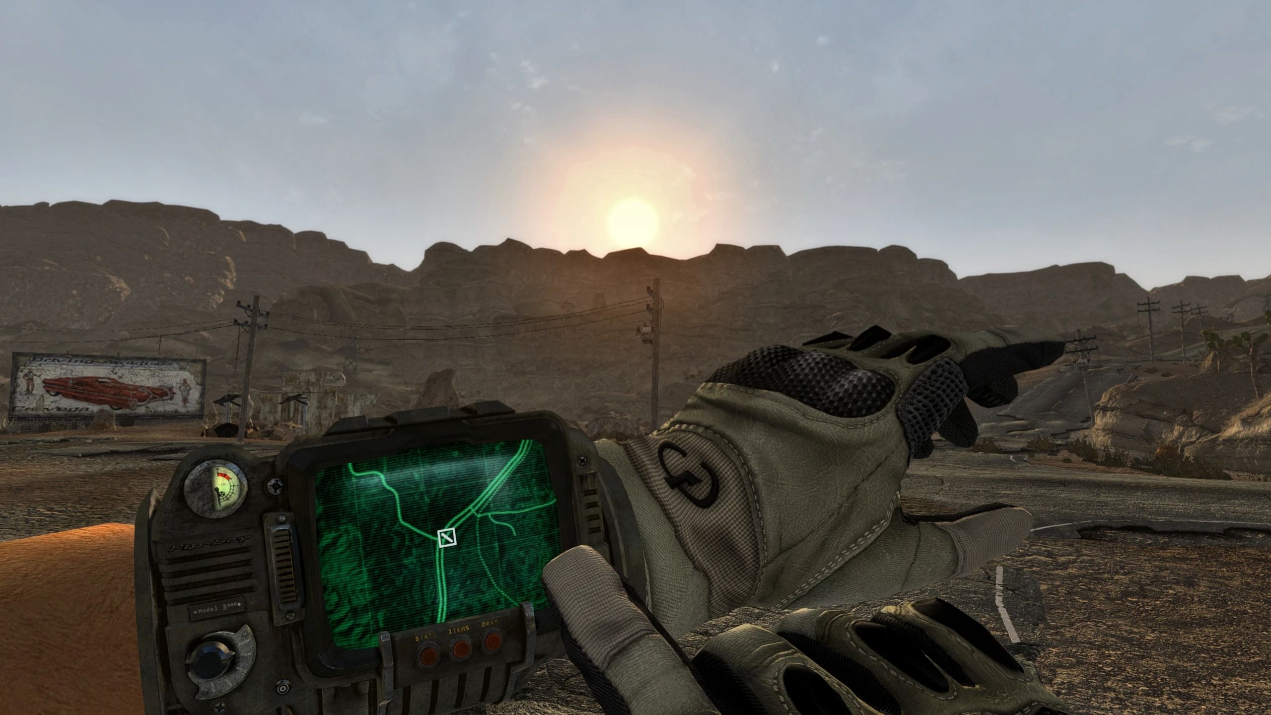 Animated Location Discovery mod for Fallout: New Vegas
