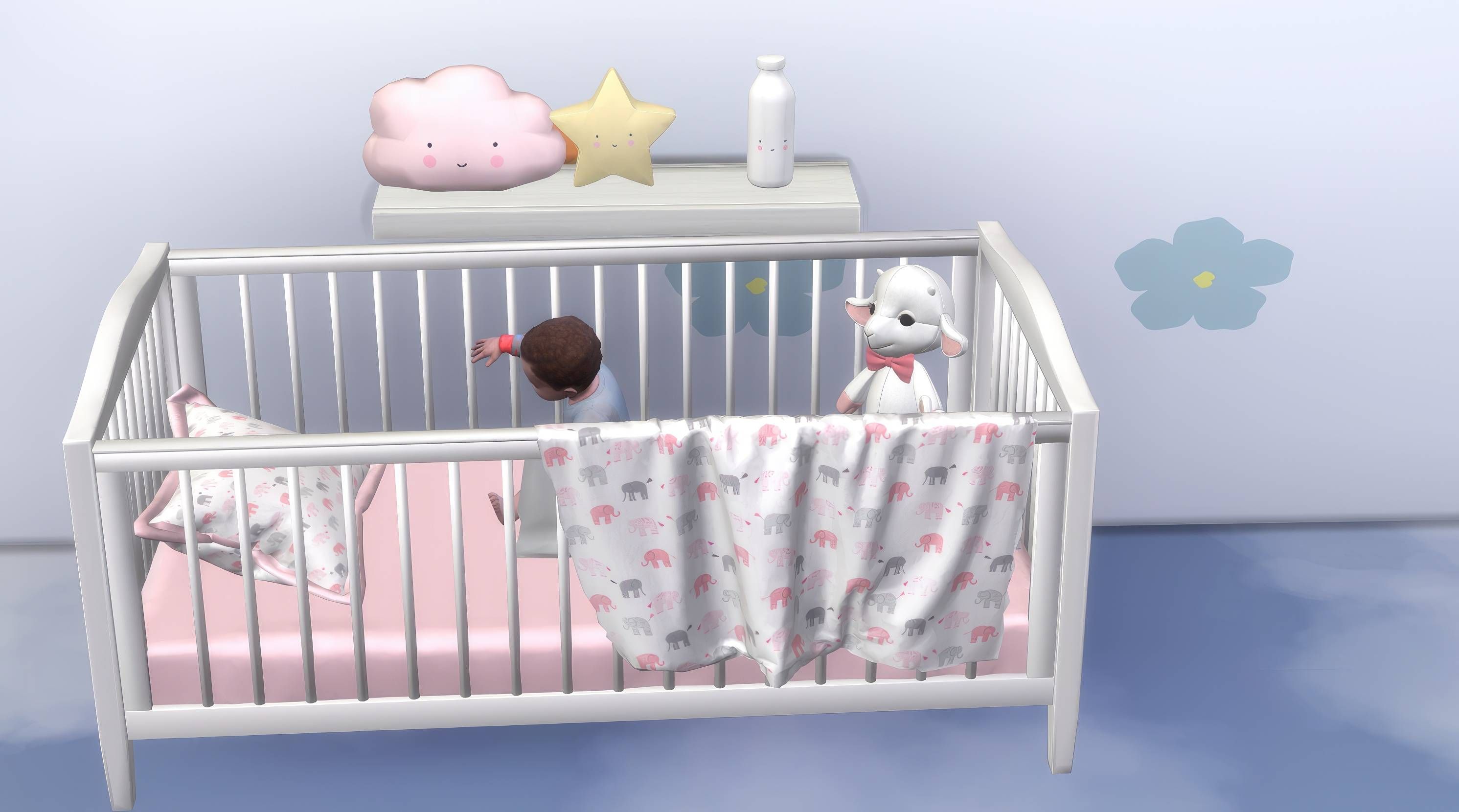 Baby nighty night set mod for The Sims 4 