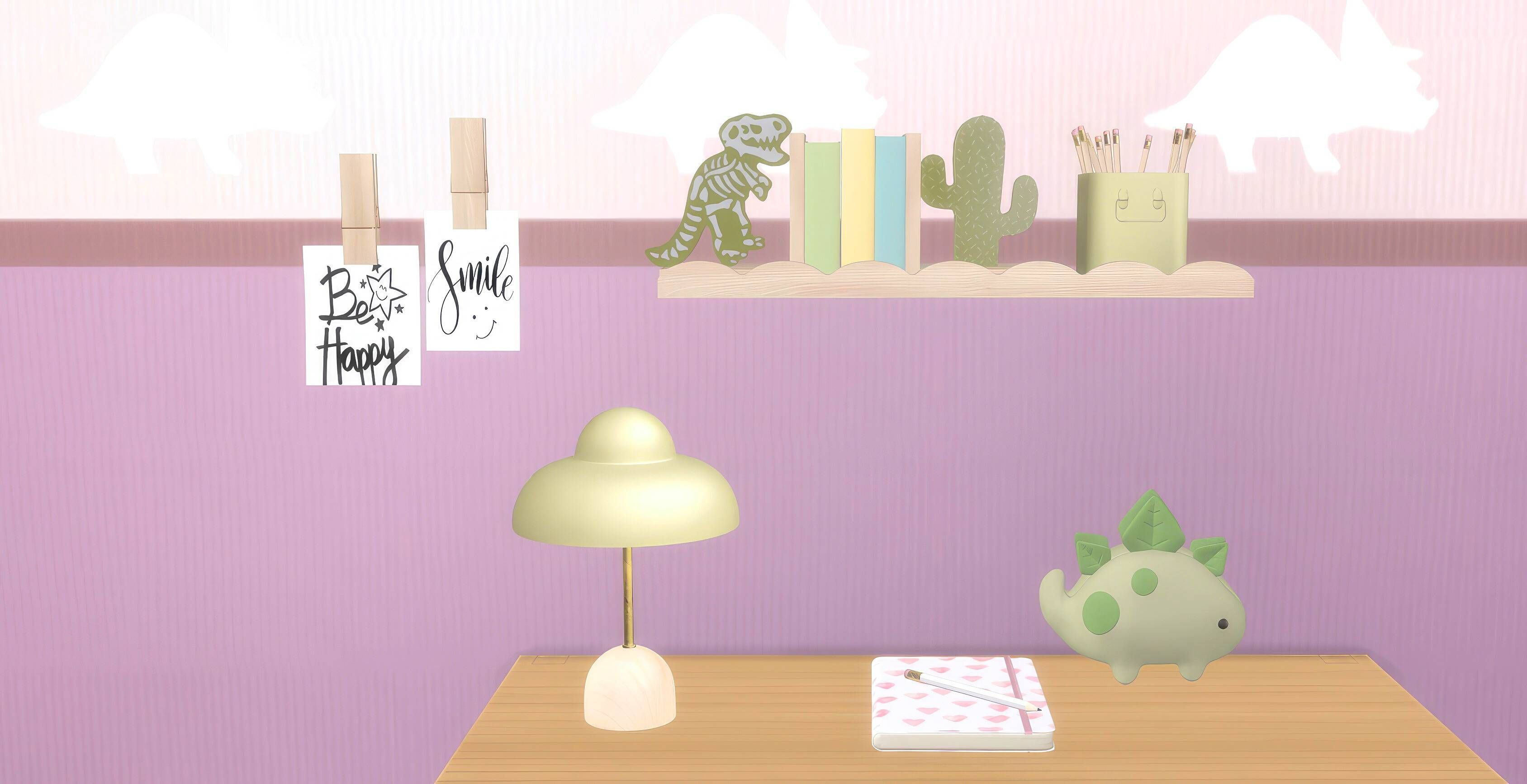Kids Dino office set   mod for The Sims 4 