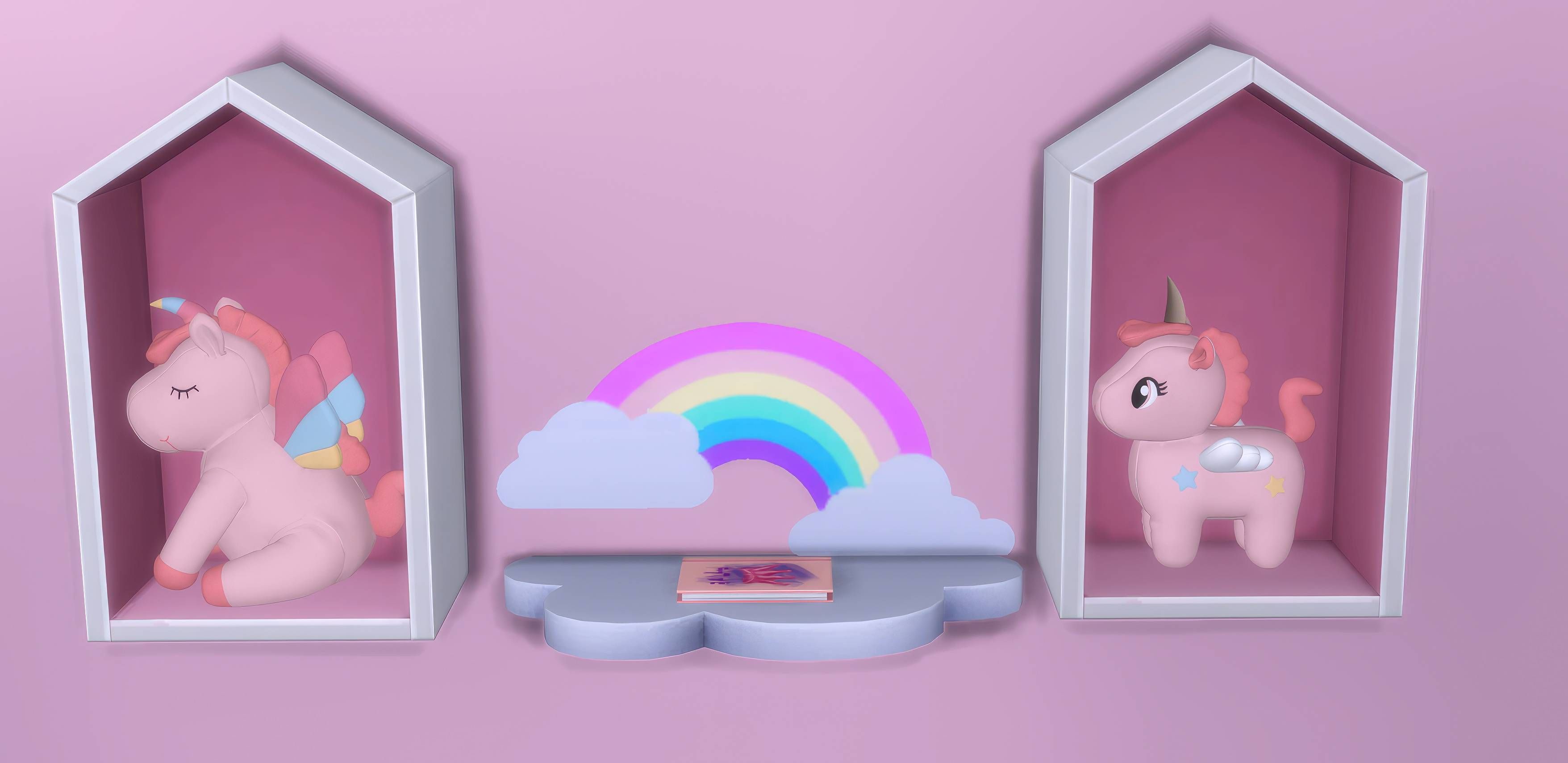 Kids unicorn set 1 mod for The Sims 4 