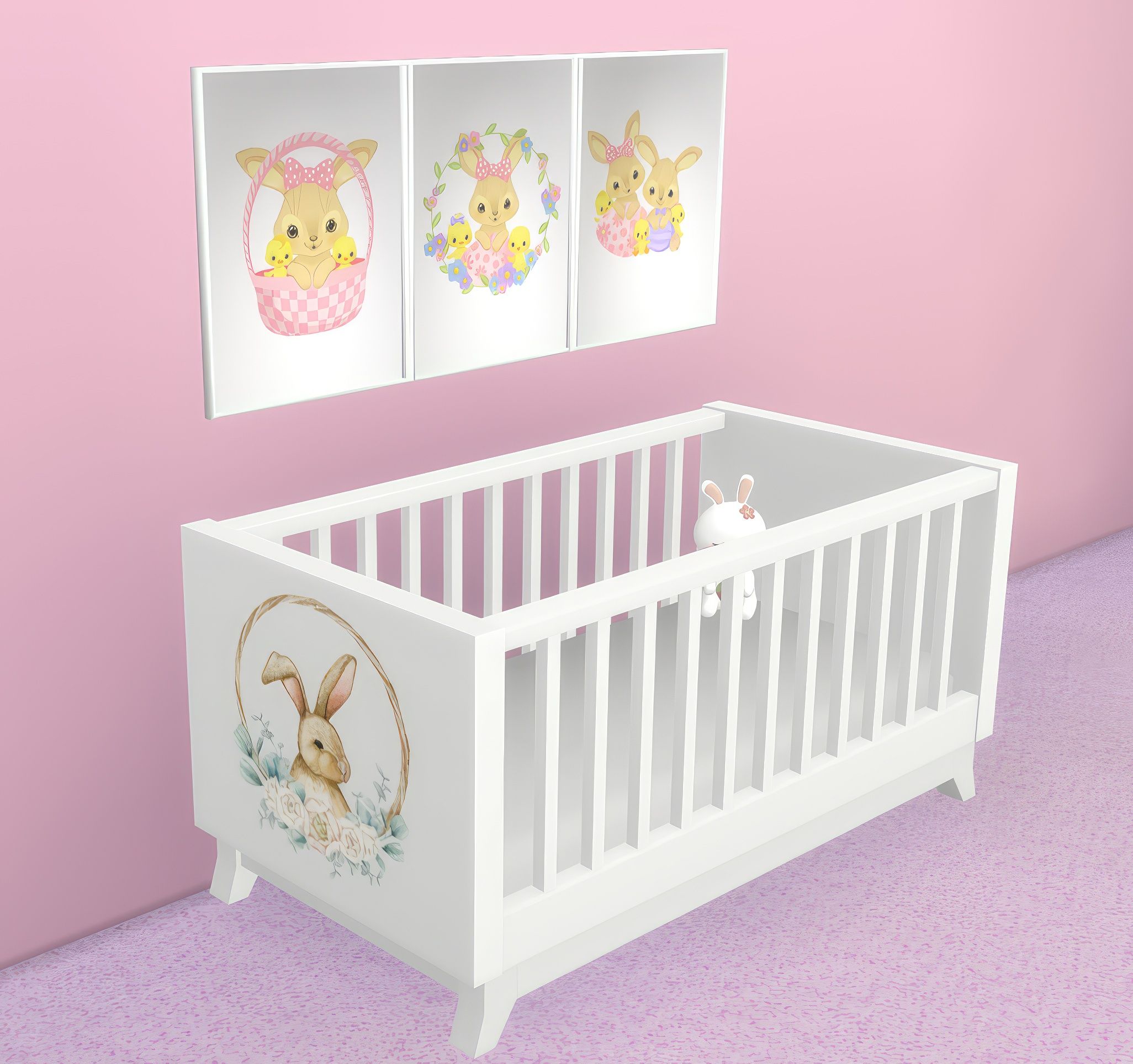 Baby Bunny crib set mod for The Sims 4 