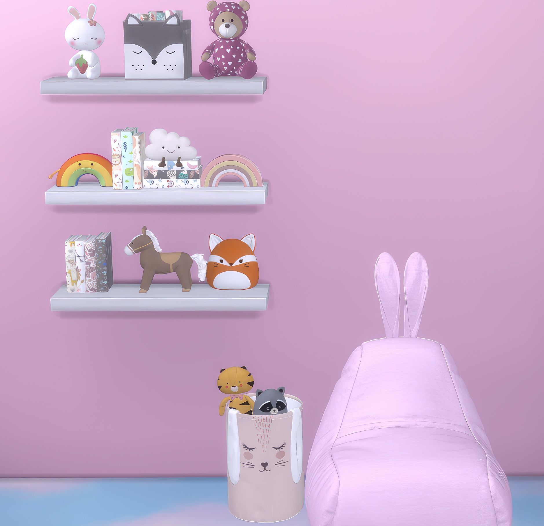 Kids bunny set 1 mod for The Sims 4 