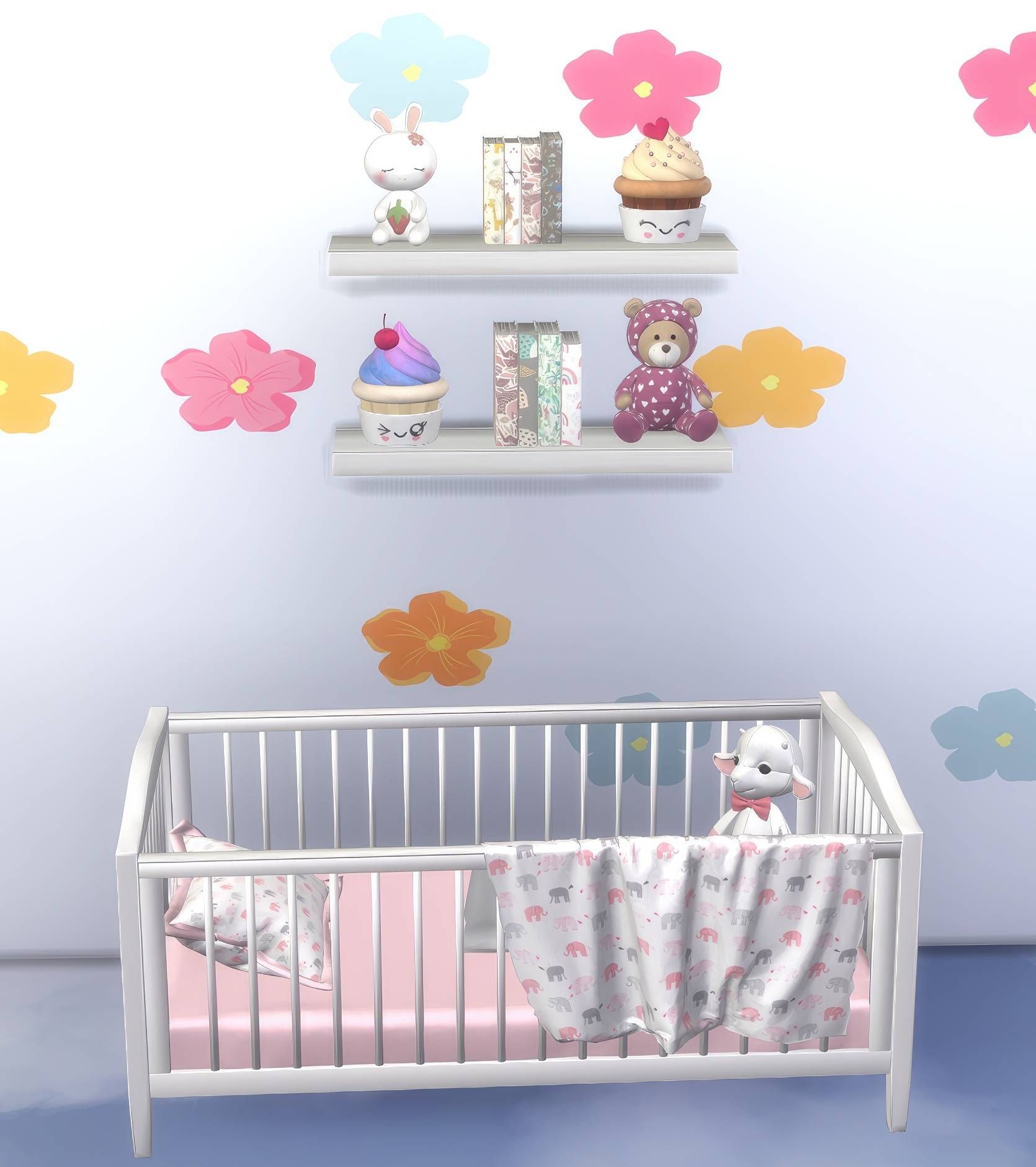 Baby crib set 1 mod for The Sims 4 