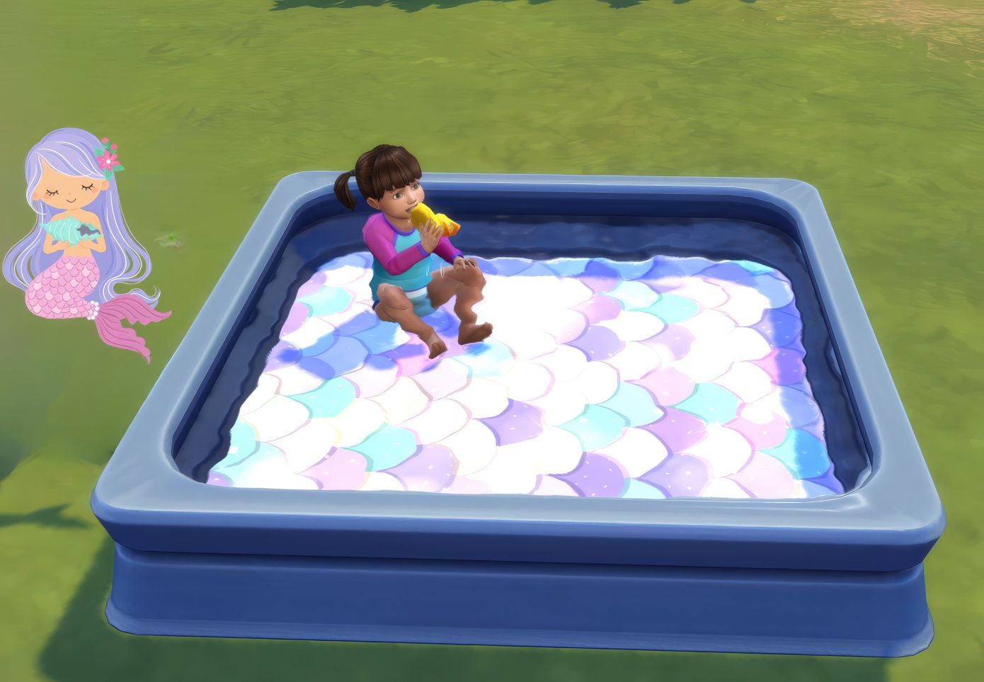 Kiddie Mermaid pool mod for The Sims 4 