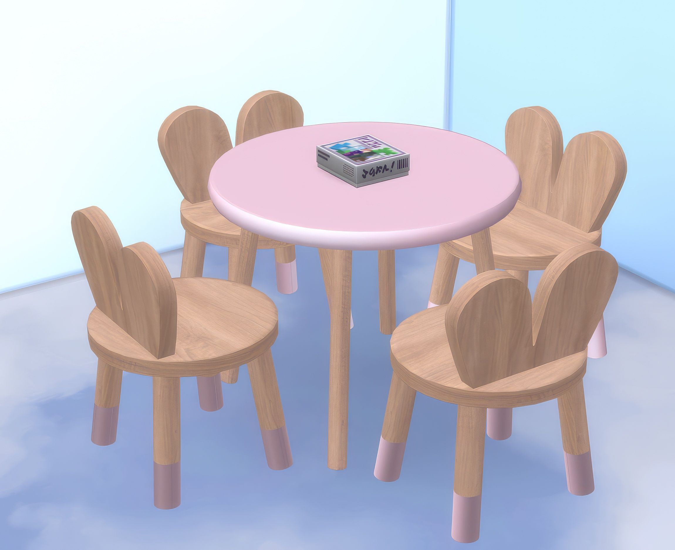 Bunny game board set mod for The Sims 4 