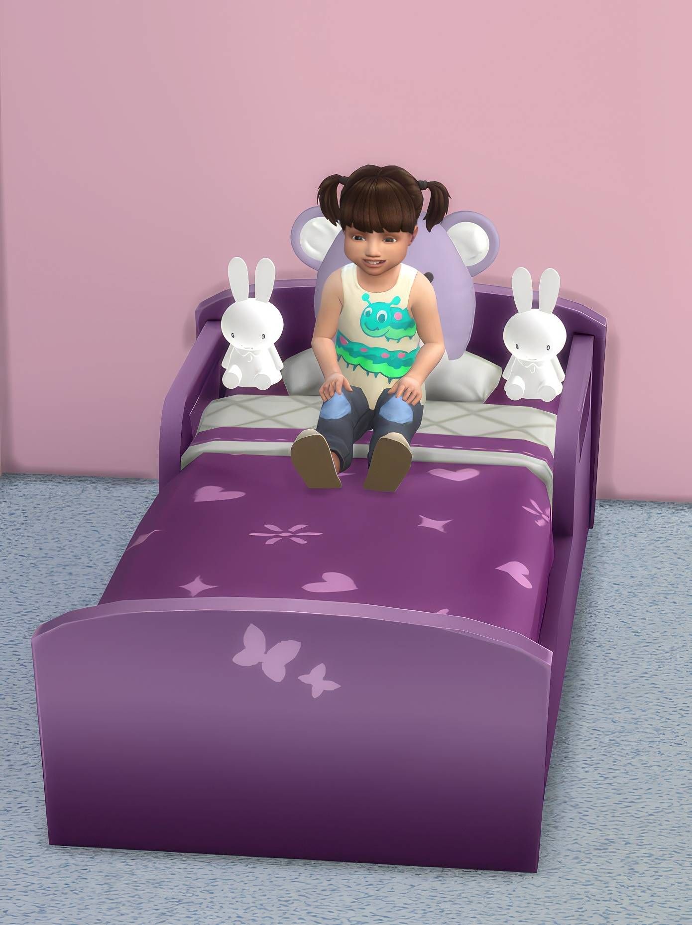 Toddler beds mod override clutter slots for toys and cushions mod for The Sims 4 