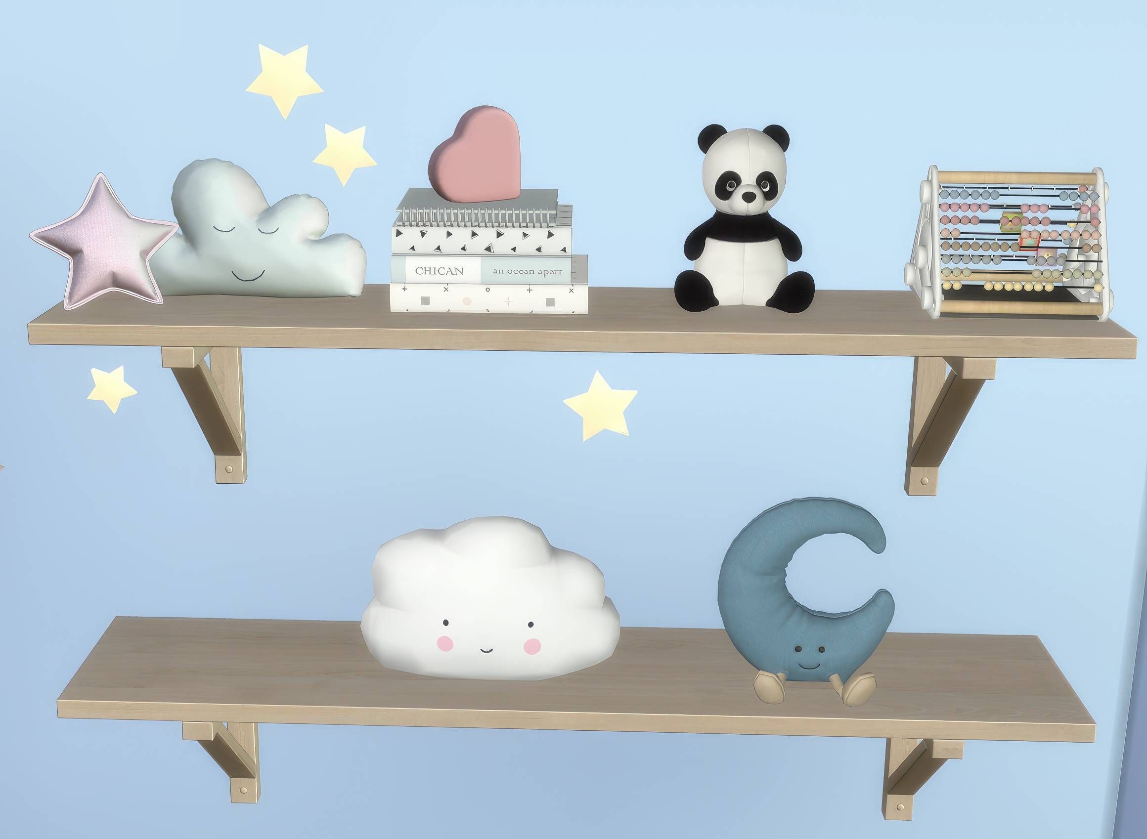 Nomi wall deco set mod for The Sims 4 