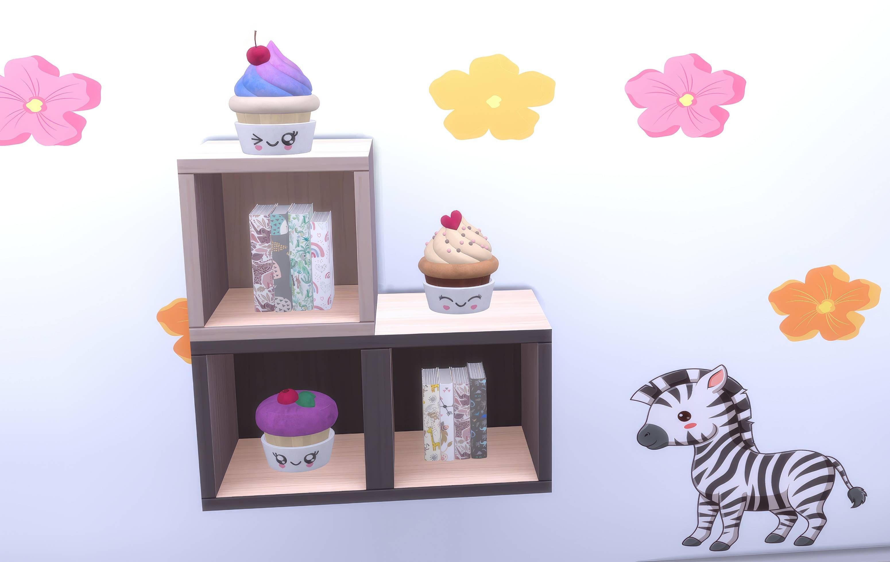 Kids Cupcake plush toys - set mod for The Sims 4 