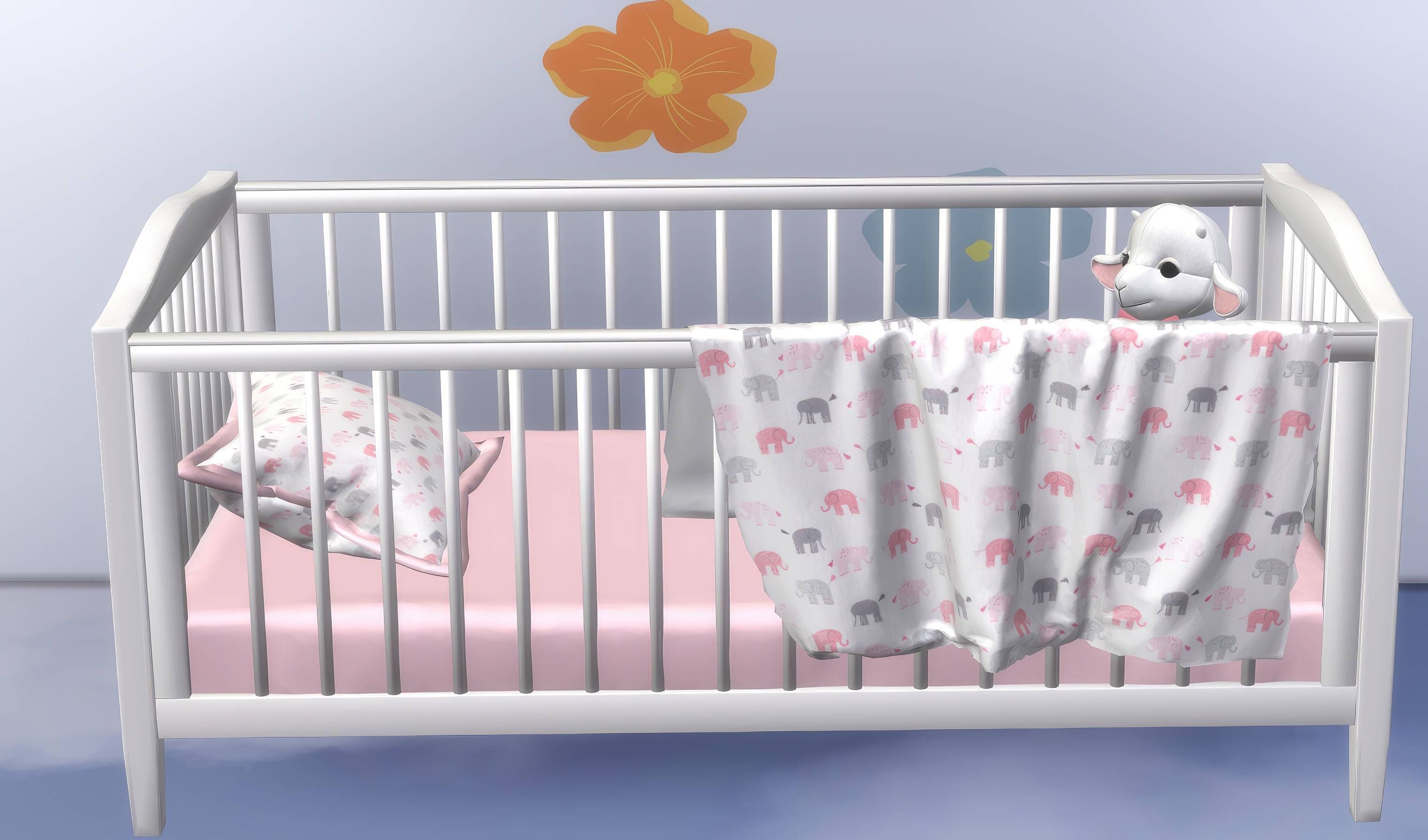 Baby crib set 1 mod for The Sims 4 