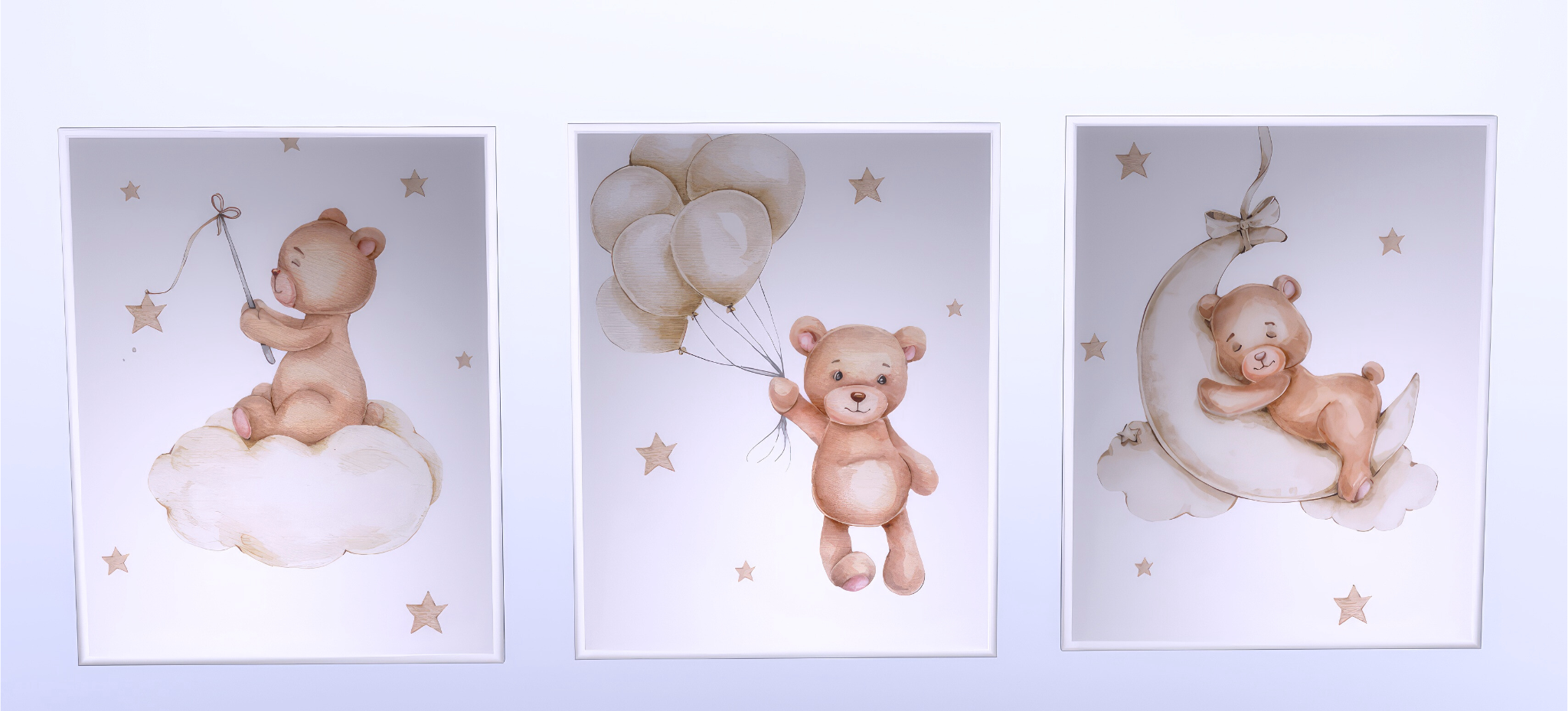 Teddy bear wall prints mod for The Sims 4 