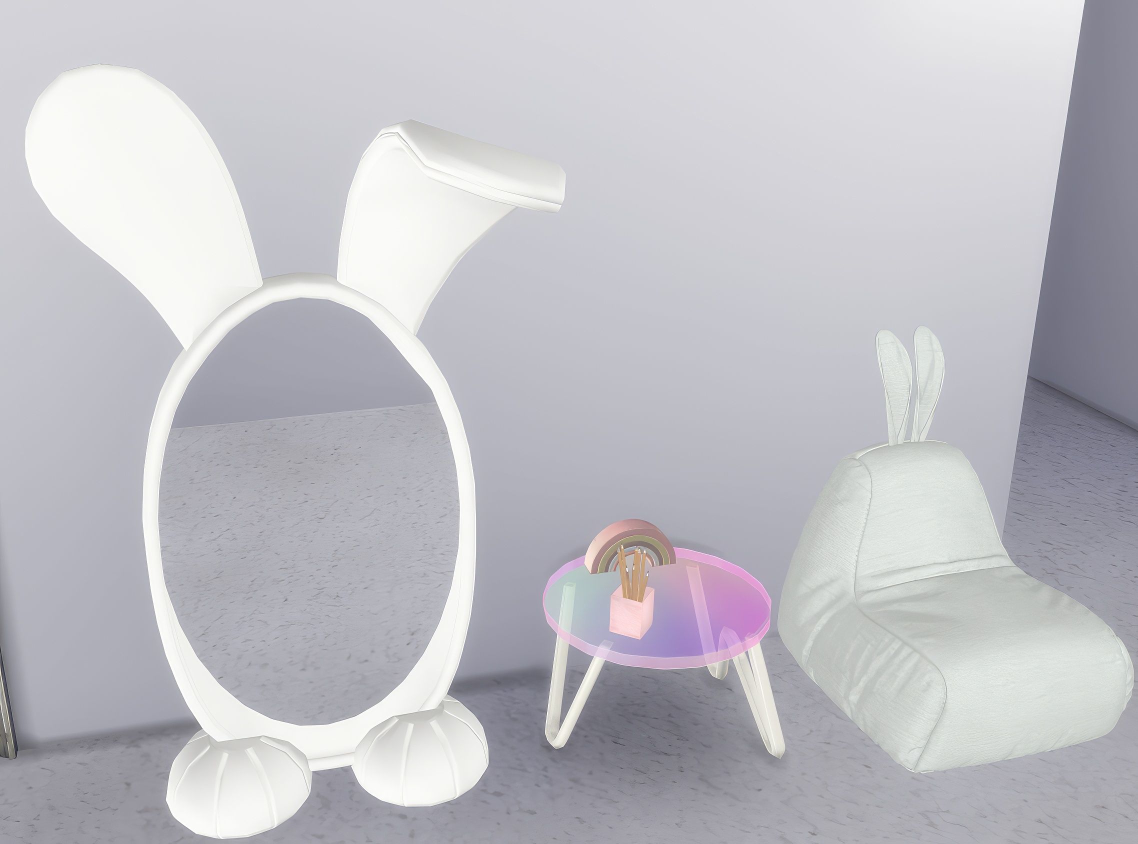 Kids bunny set 1 mod for The Sims 4 
