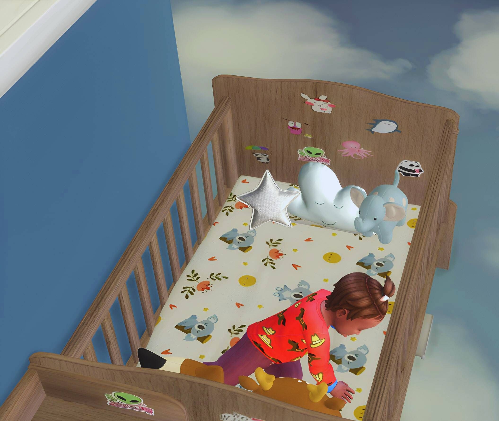 Baby crib set 2 mod for The Sims 4 