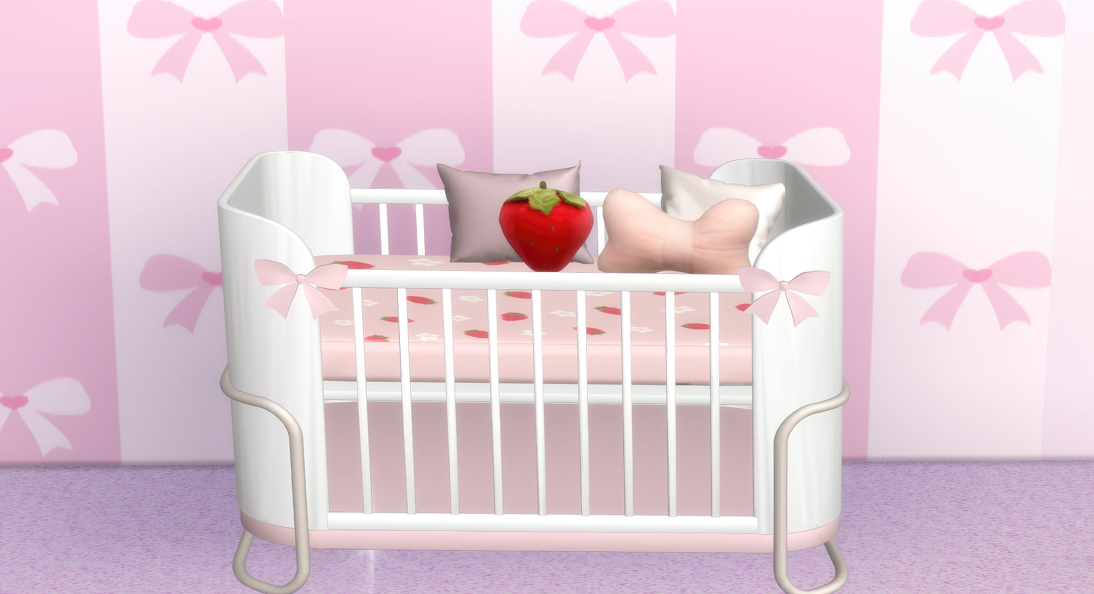 Kids ribbon wallpaper mod for The Sims 4 