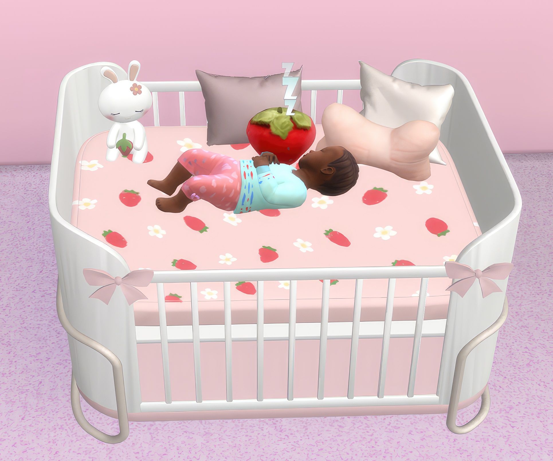 Baby Strawberry set mod for The Sims 4 