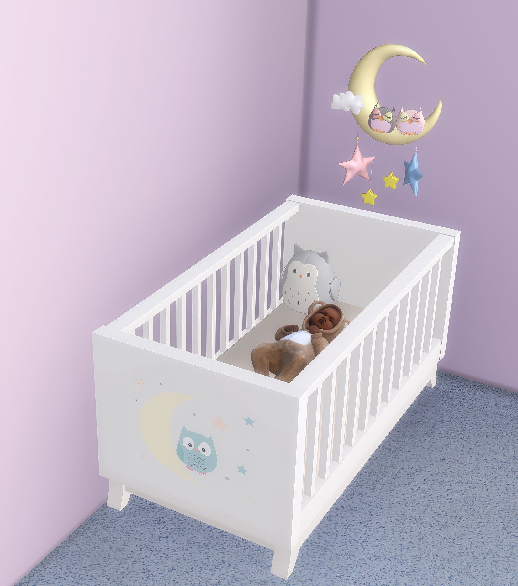 Baby owl set mod for The Sims 4 