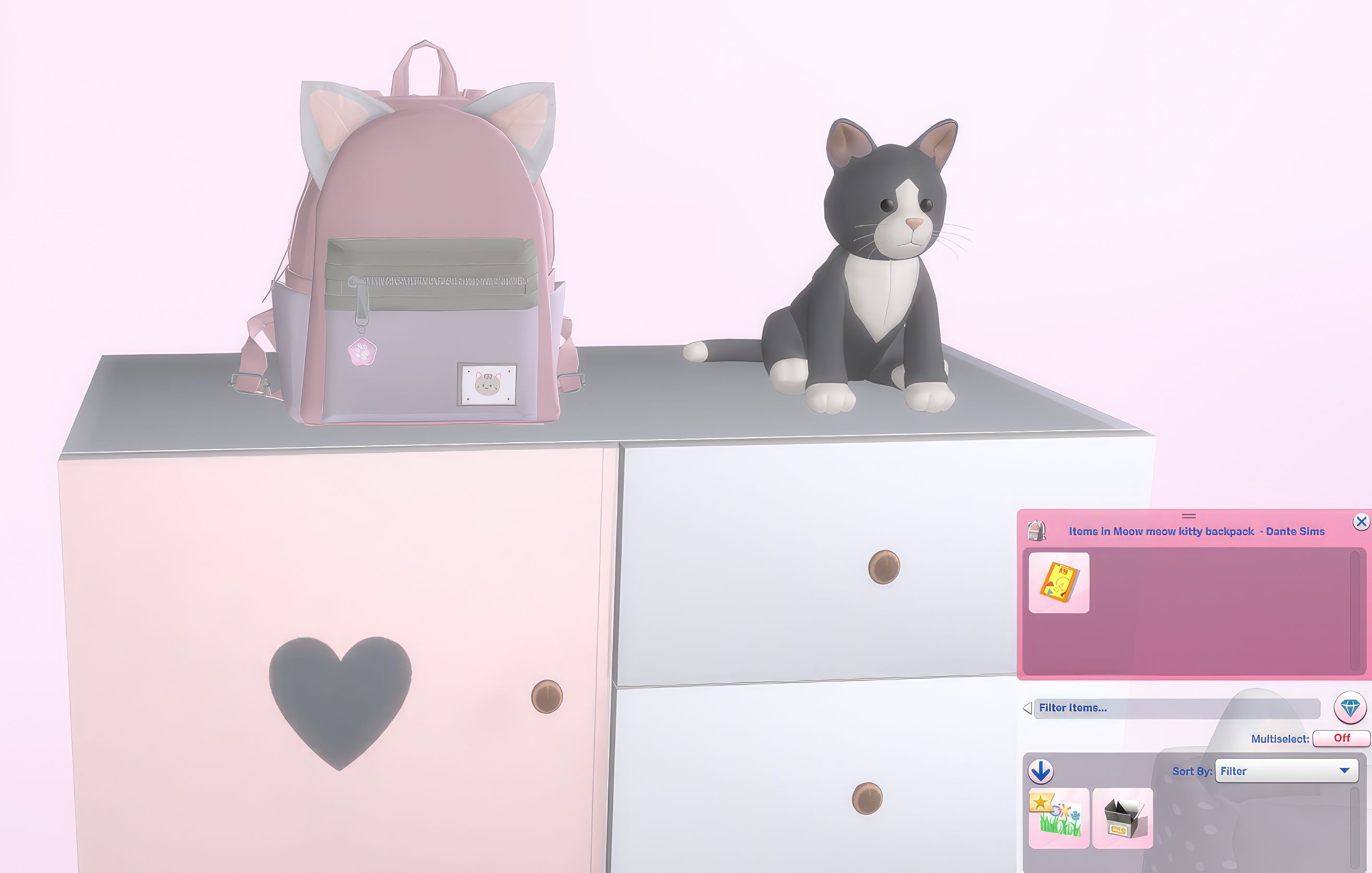 Kids kitty set 2 mod for The Sims 4 