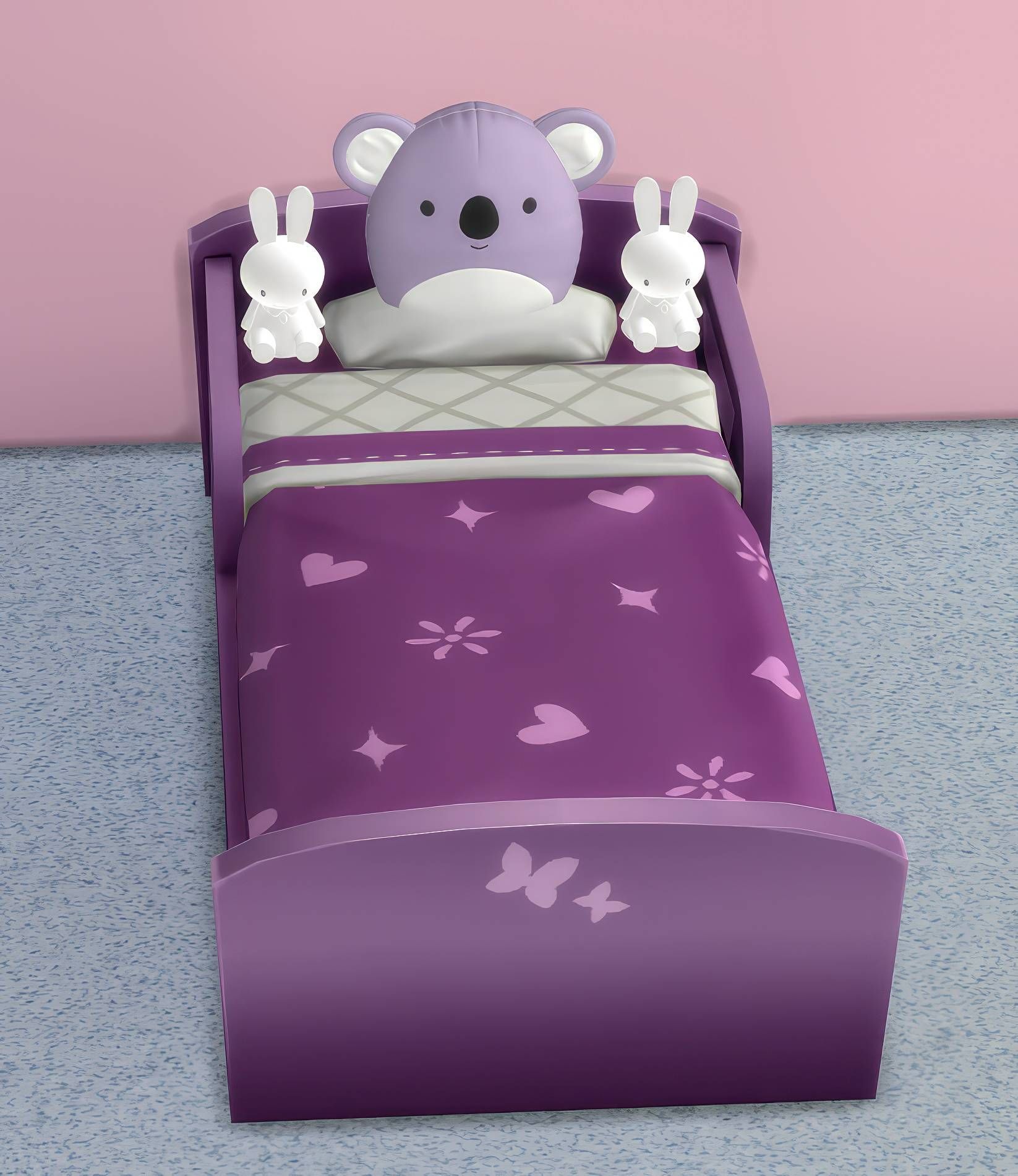 Toddler beds mod override clutter slots for toys and cushions mod for The Sims 4 