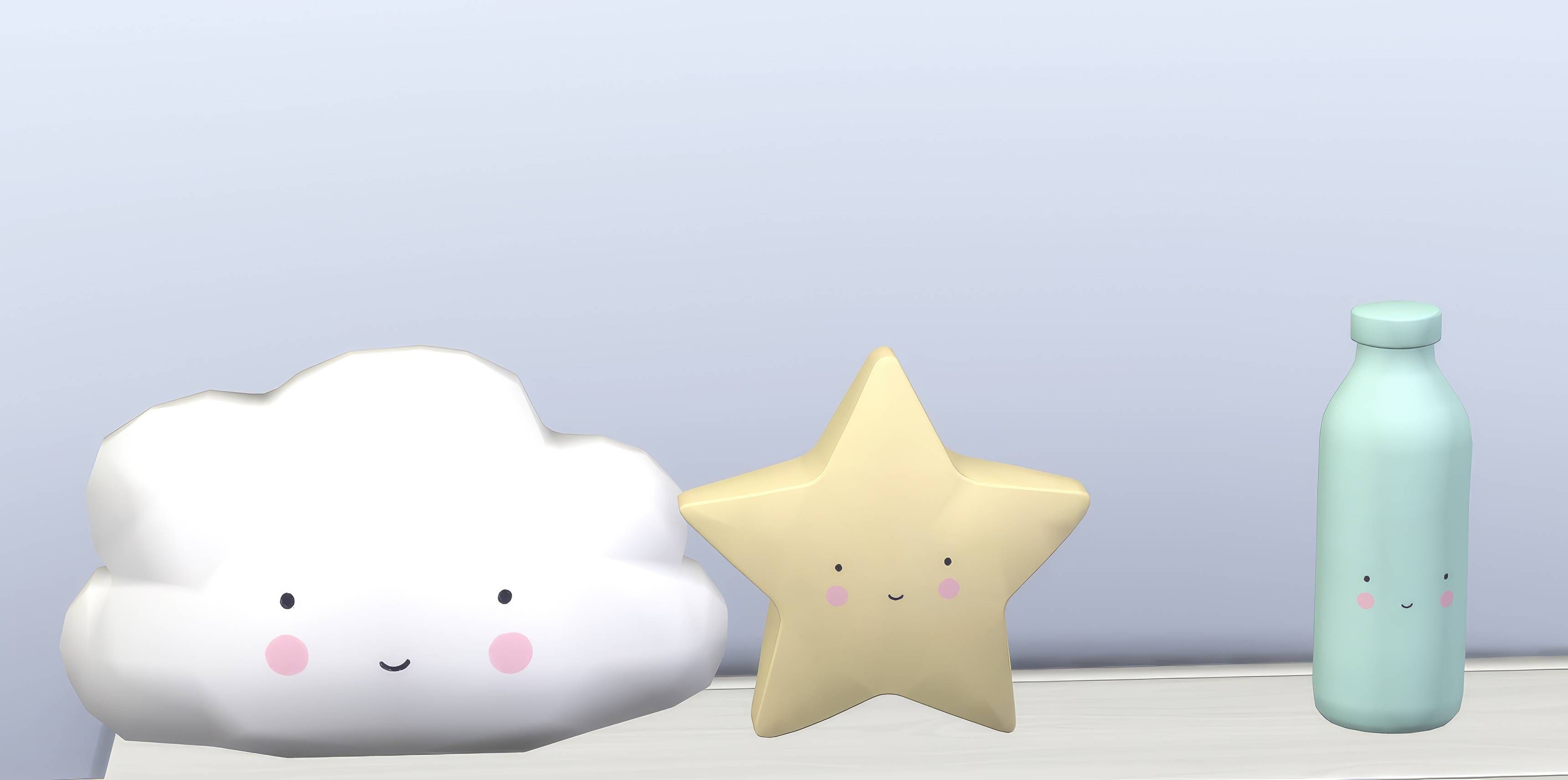 Baby nighty night set mod for The Sims 4 