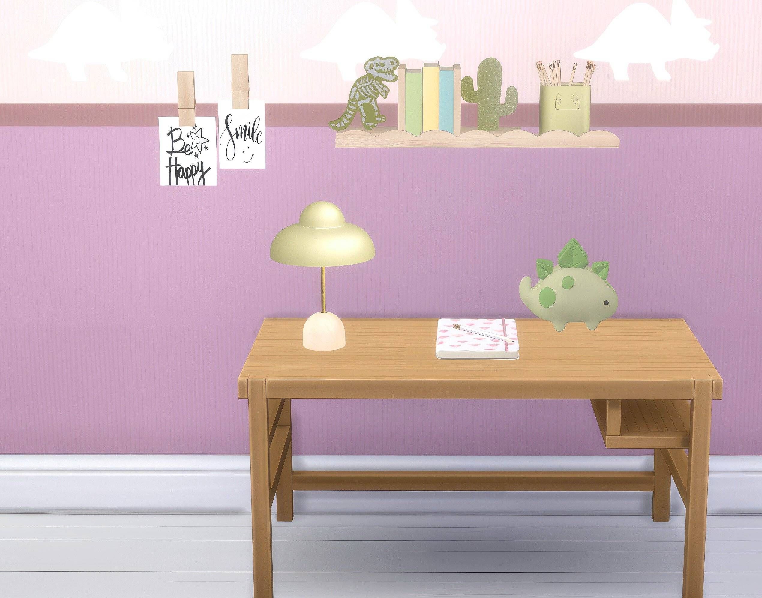 Kids Dino office set   mod for The Sims 4 