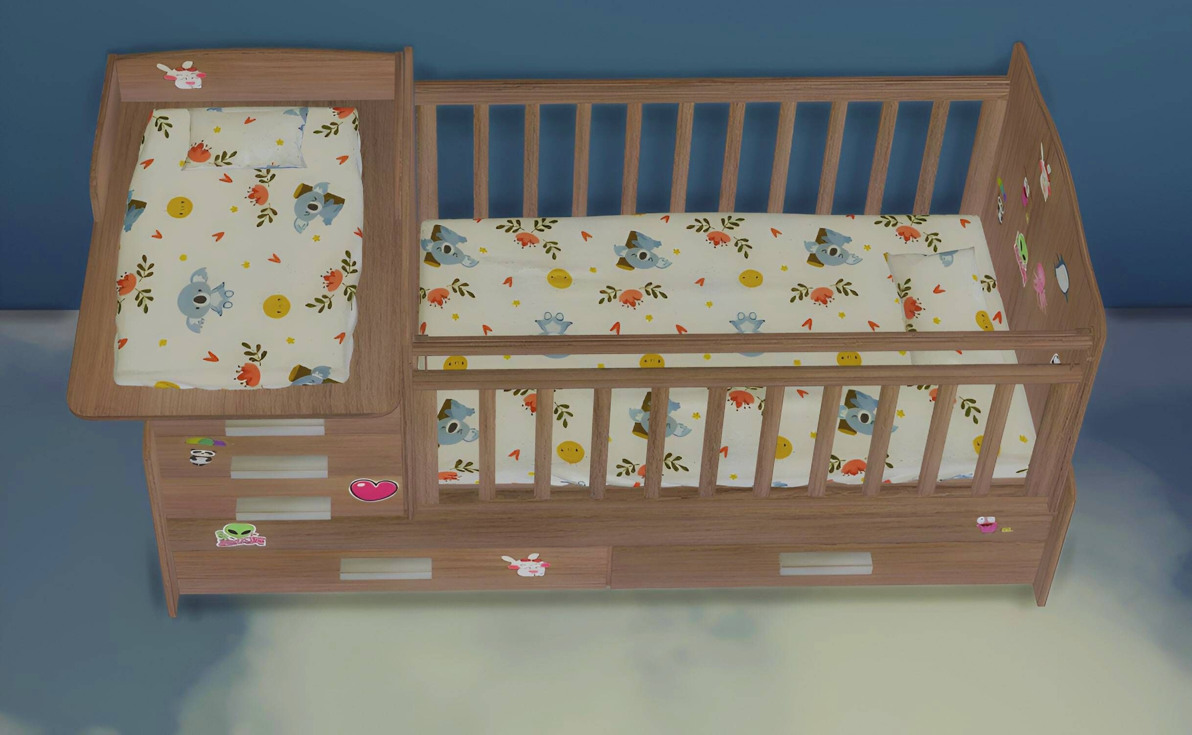 Baby crib set 2 mod for The Sims 4 