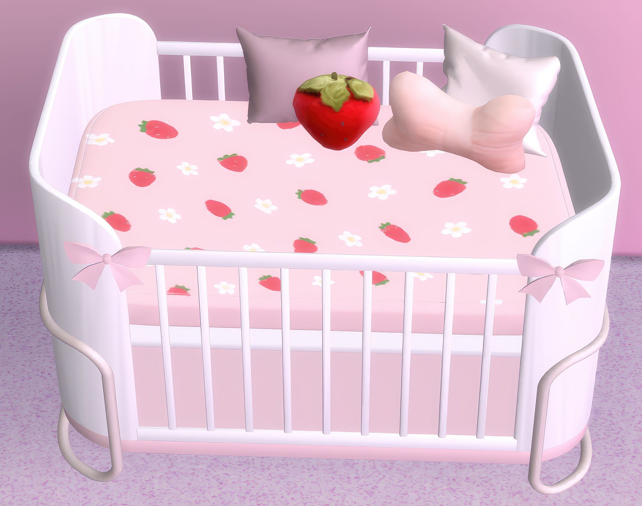 Baby Strawberry set mod for The Sims 4 