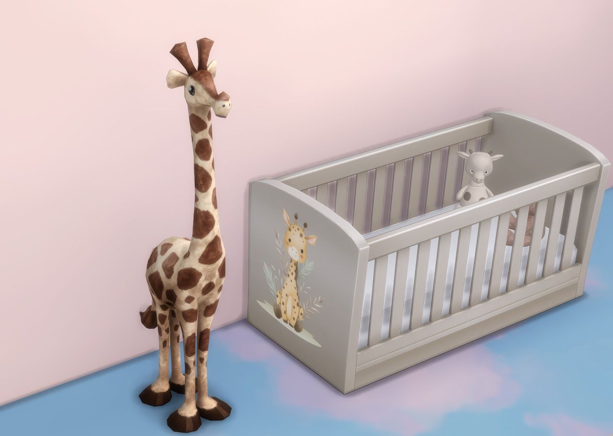 Baby Giraffe set mod for The Sims 4 