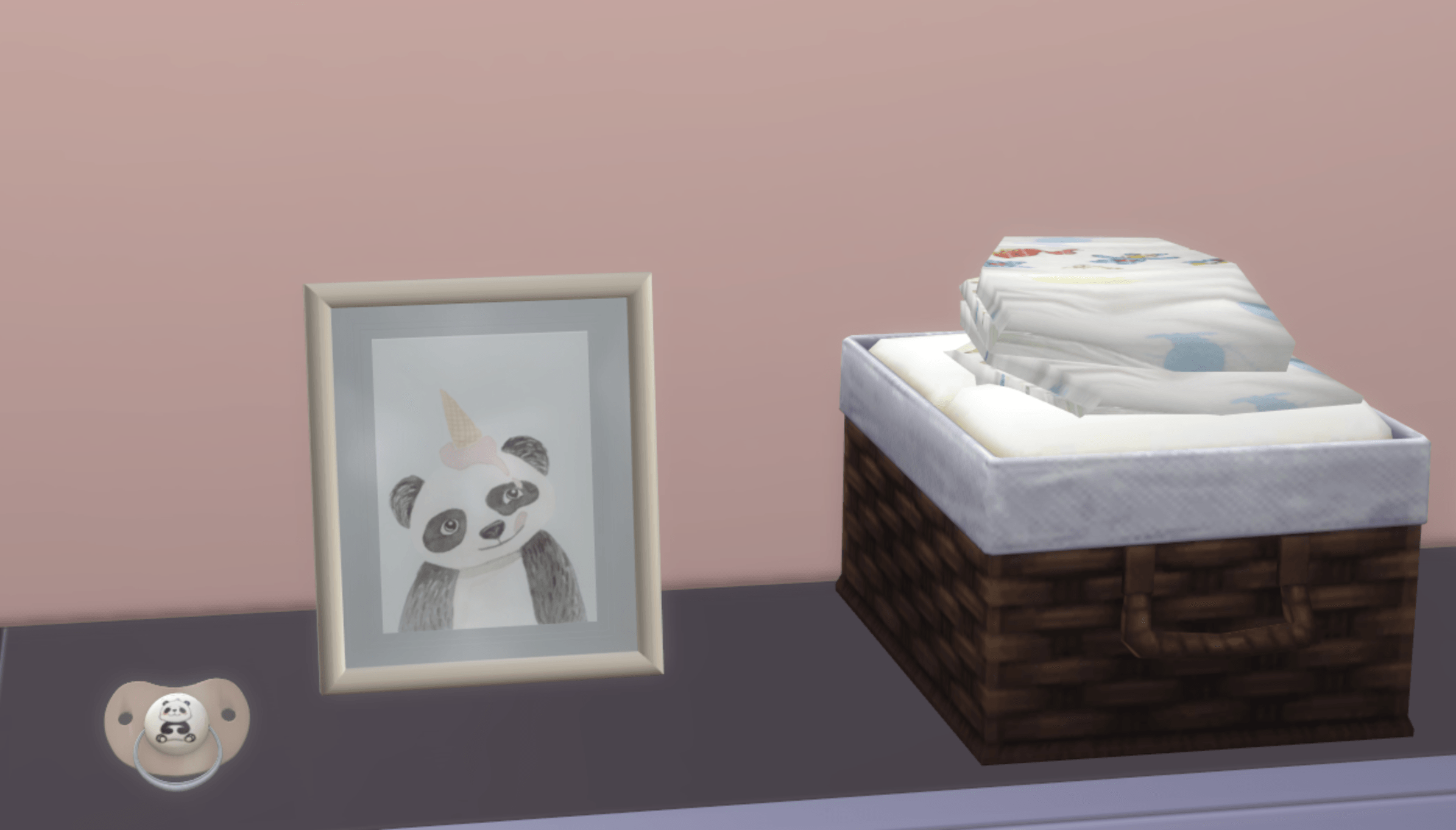 Baby panda pacifier  mod for The Sims 4 