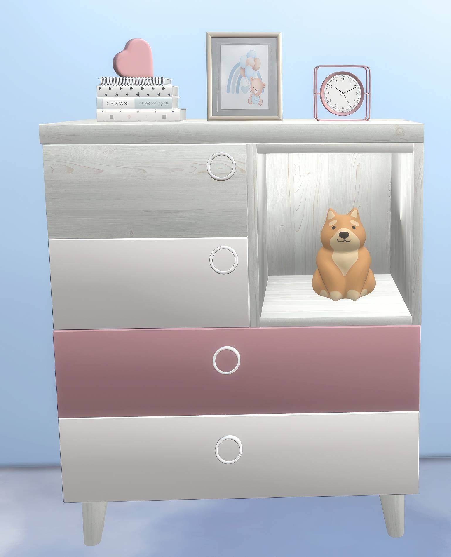 Kids table deco set mod for The Sims 4 