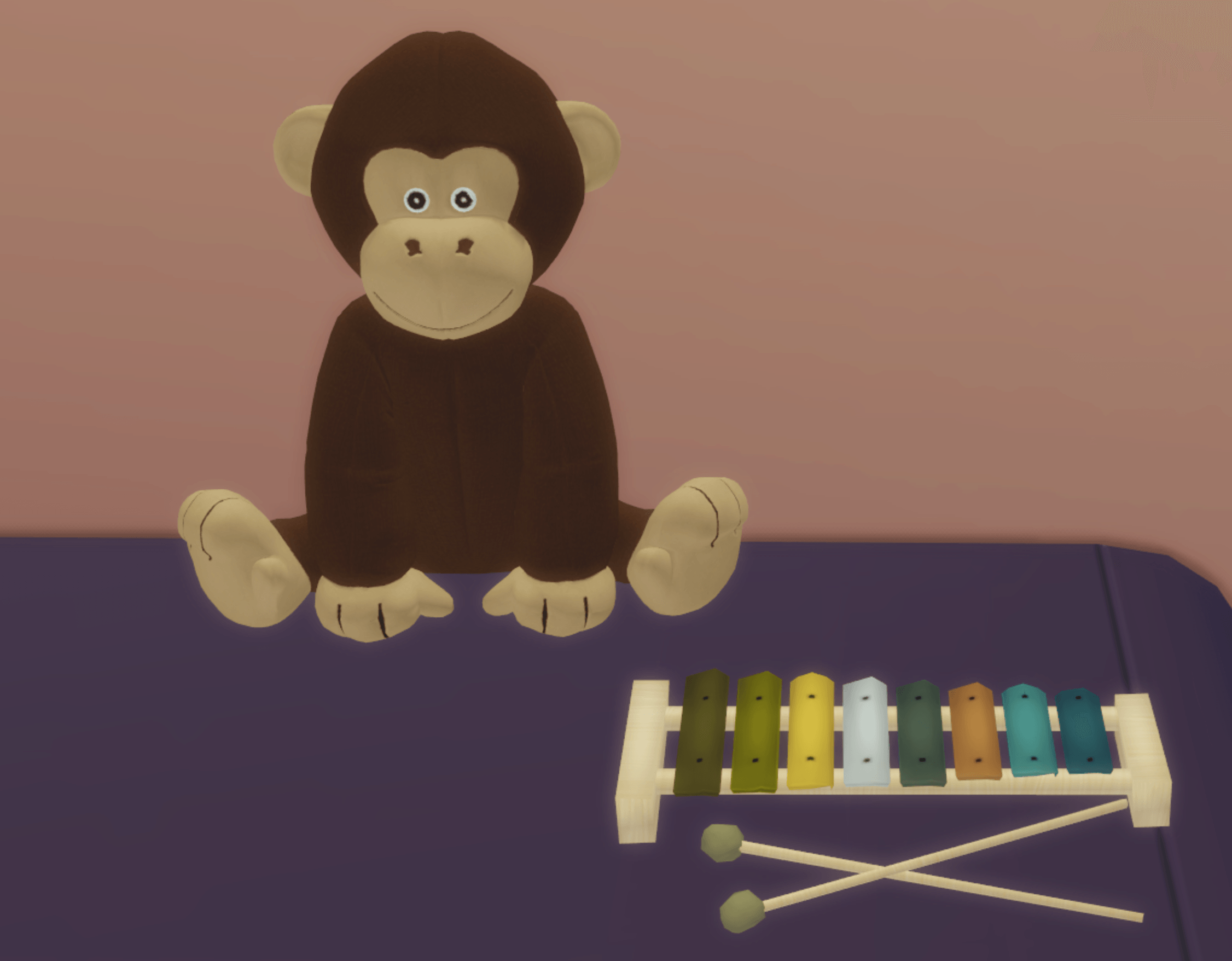 Kids monkey set mod for The Sims 4 