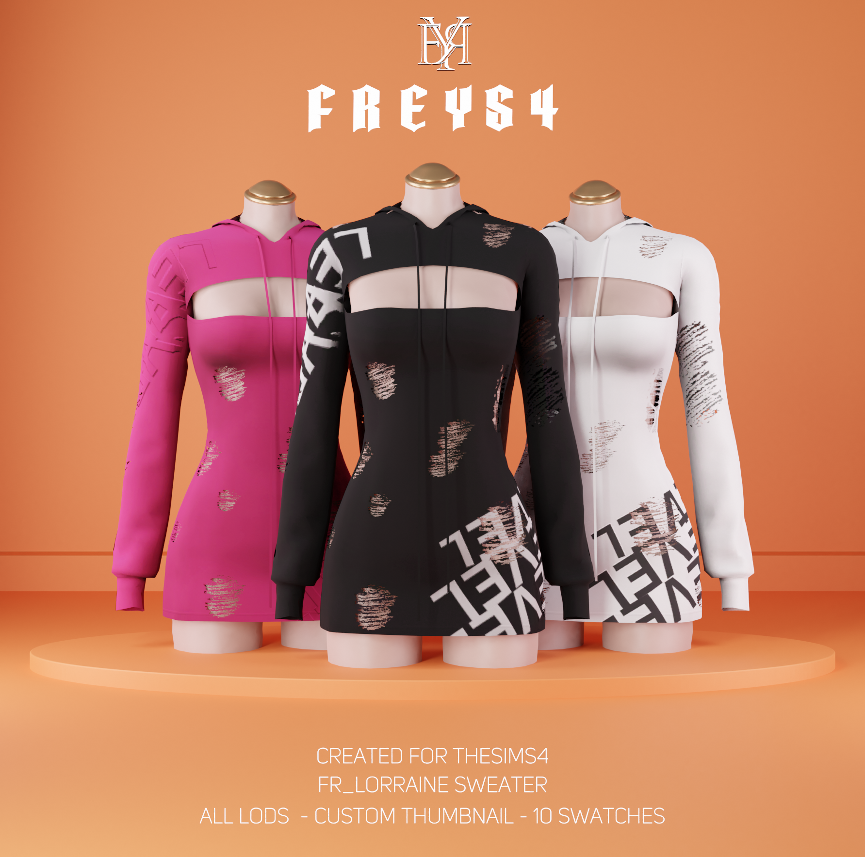 FR_Lorraine Sweater mod for The Sims 4 