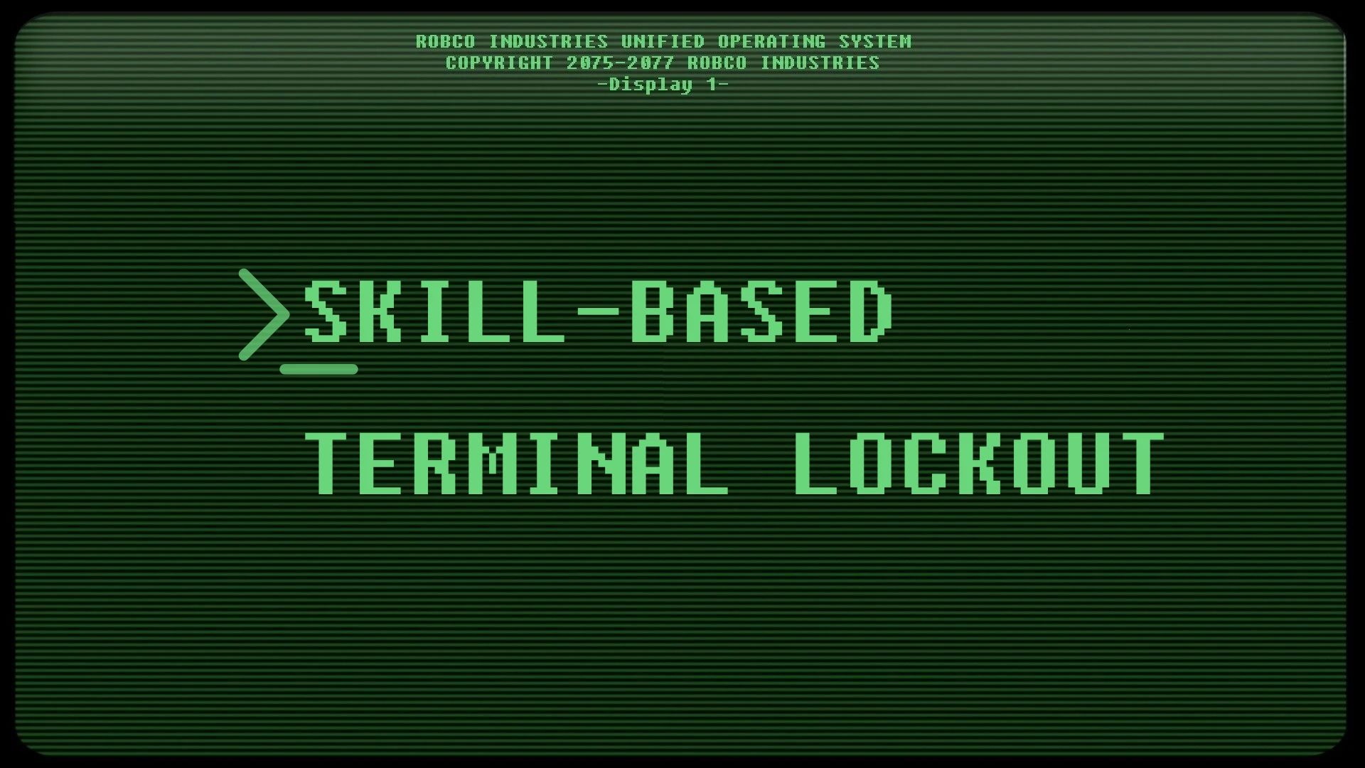 Skill Based Terminal Lockout (ESPless) mod for Fallout: New Vegas