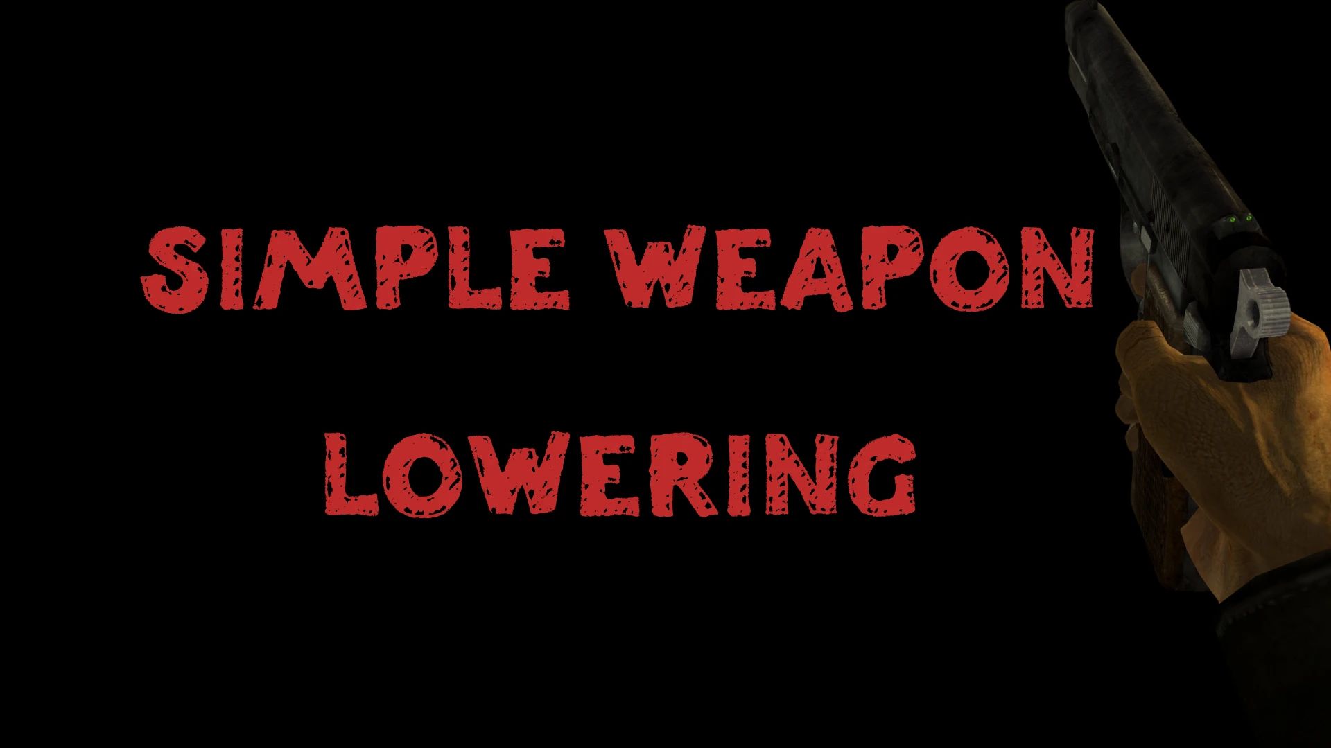Simple Weapon Lowering (ESPless) mod for Fallout: New Vegas