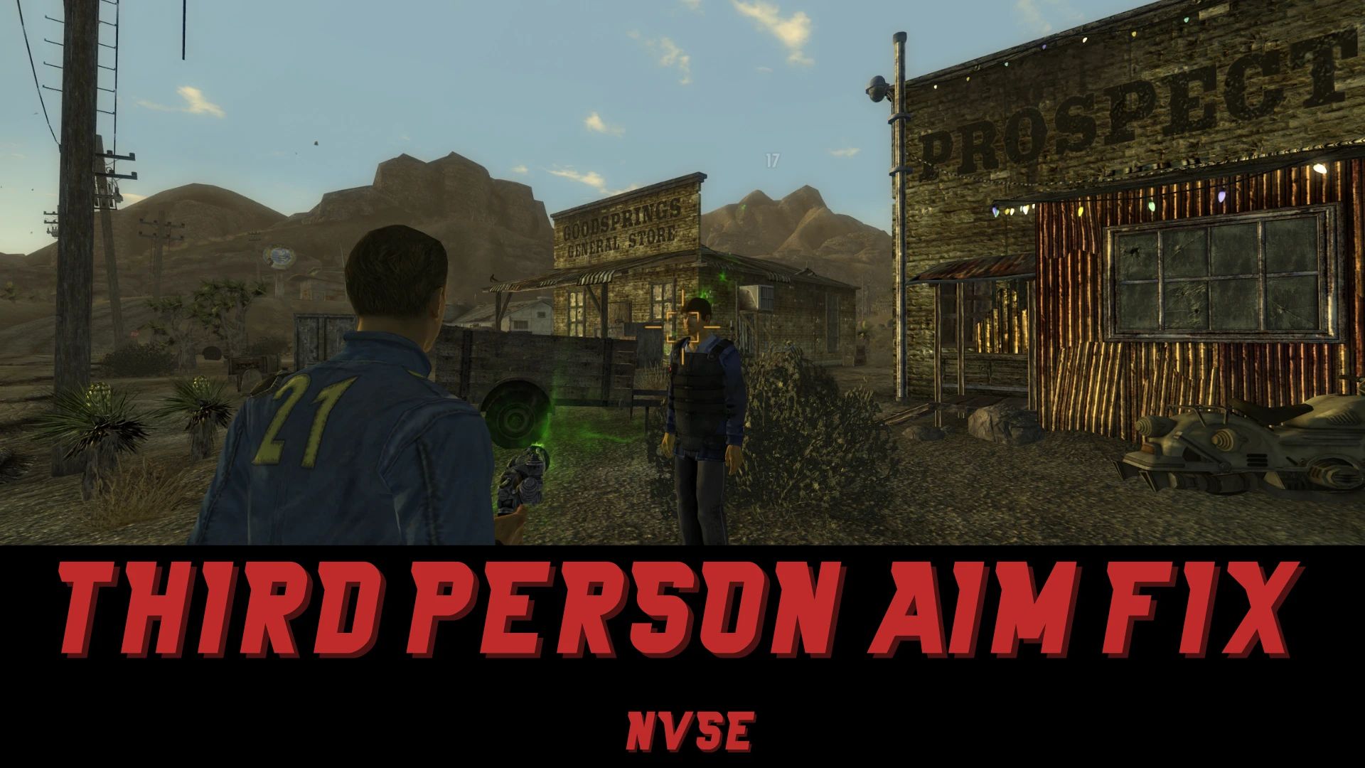 Third Person Aim Fix NVSE mod for Fallout: New Vegas