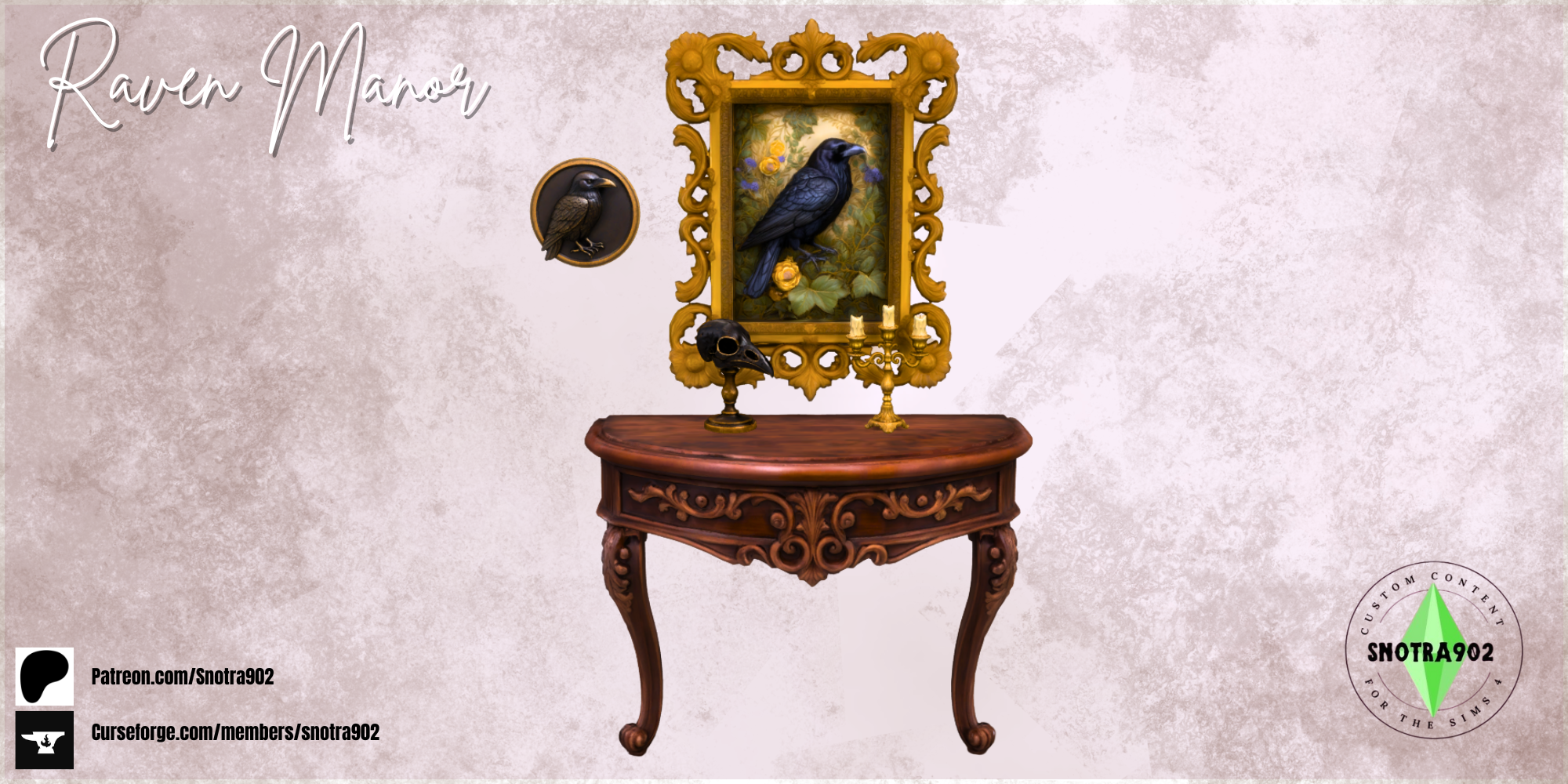Raven Manor mod for The Sims 4 