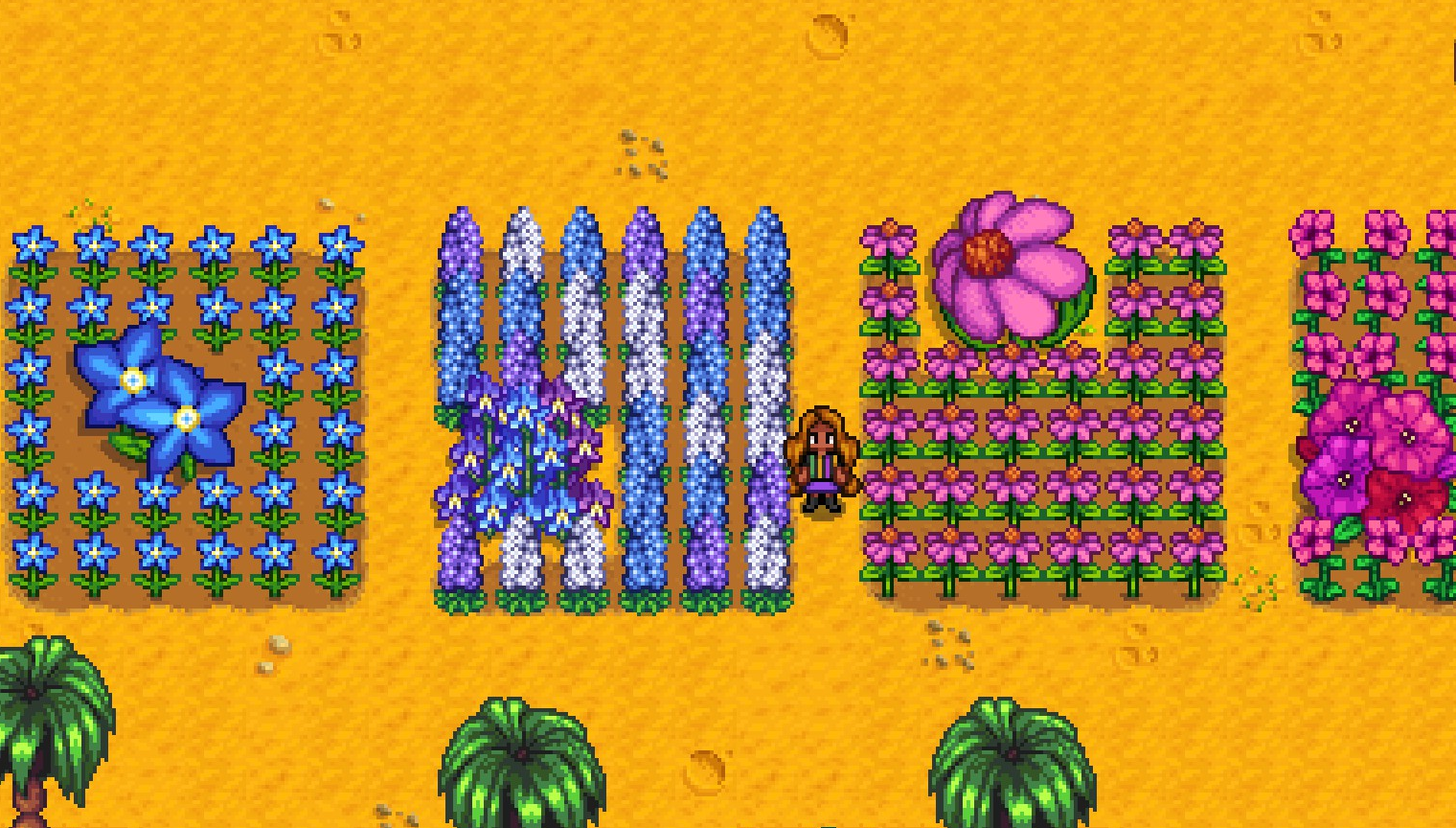 Lumisteria Giant Crops for Cornucopia More Flowers mod for Stardew Valley