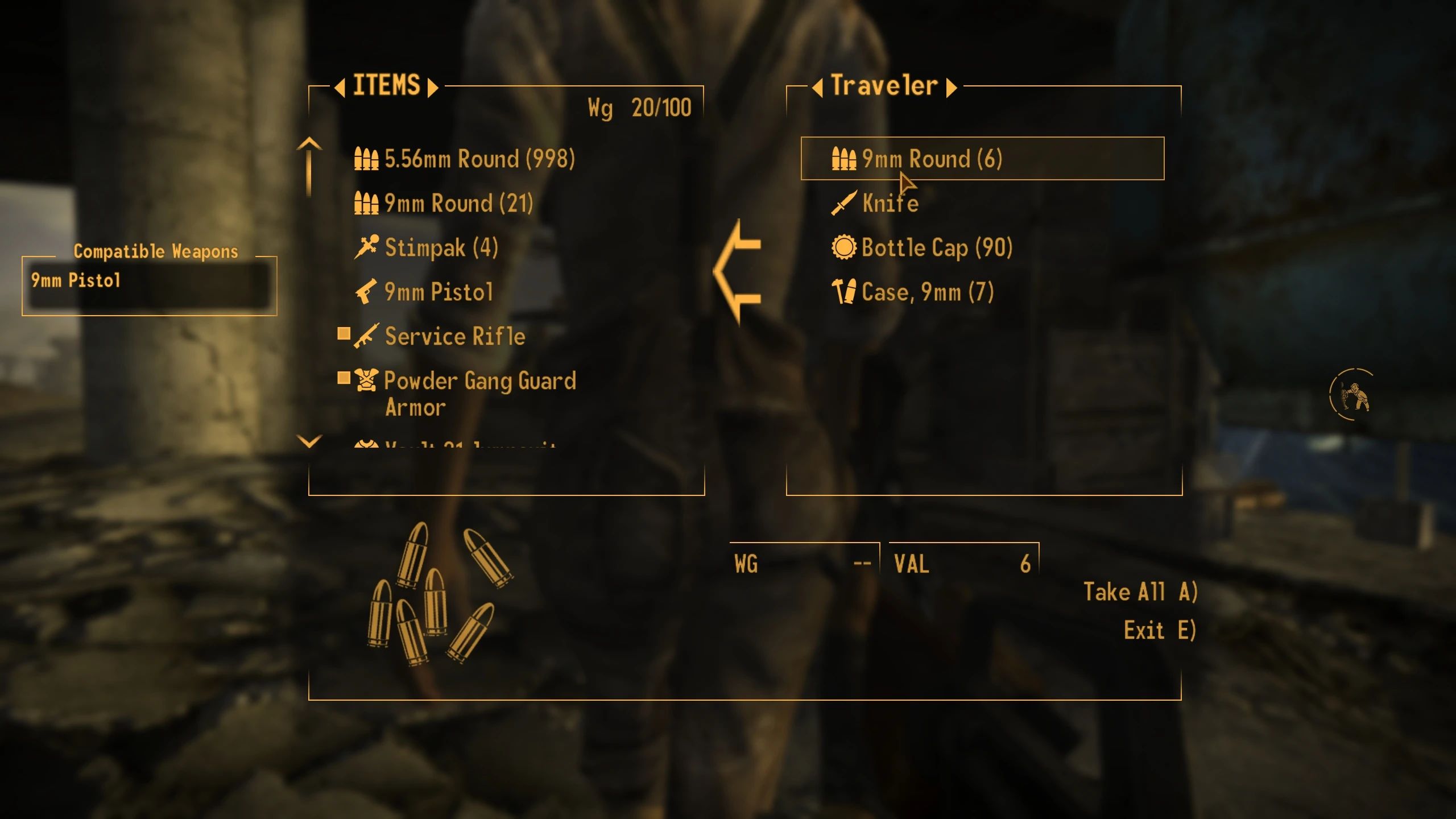Pickpocket Success Indicator mod for Fallout: New Vegas