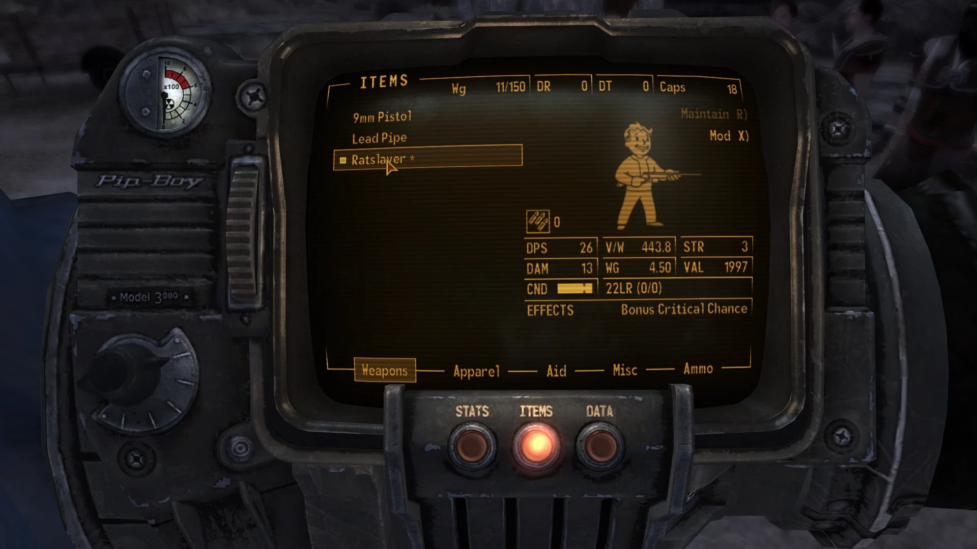 Ratslayer Buffs (ESPless) mod for Fallout: New Vegas