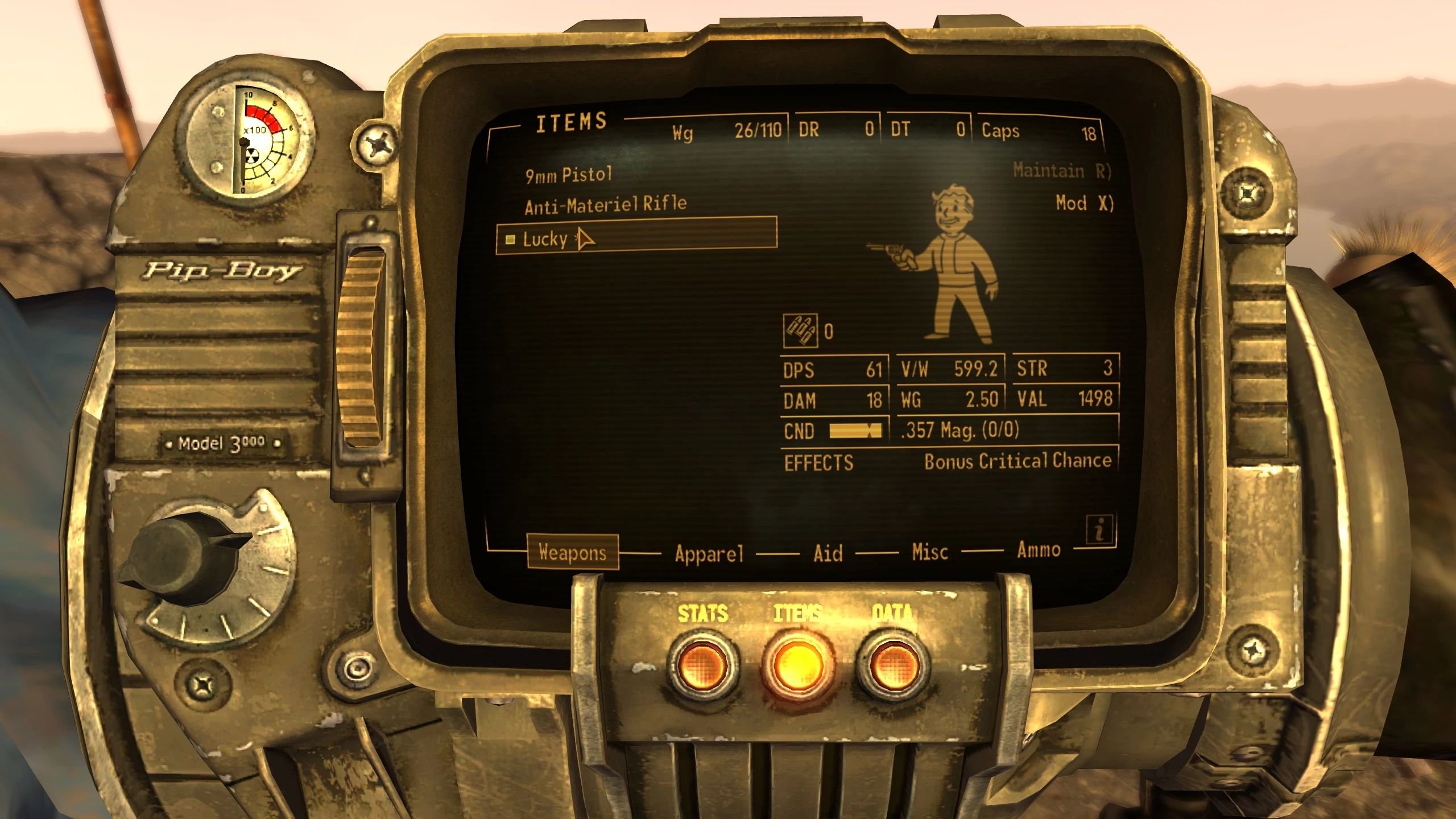 Lucky Buffs (ESPless) mod for Fallout: New Vegas