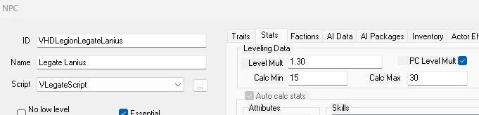 Legate Lanius Leveled (ESPless) mod for Fallout: New Vegas