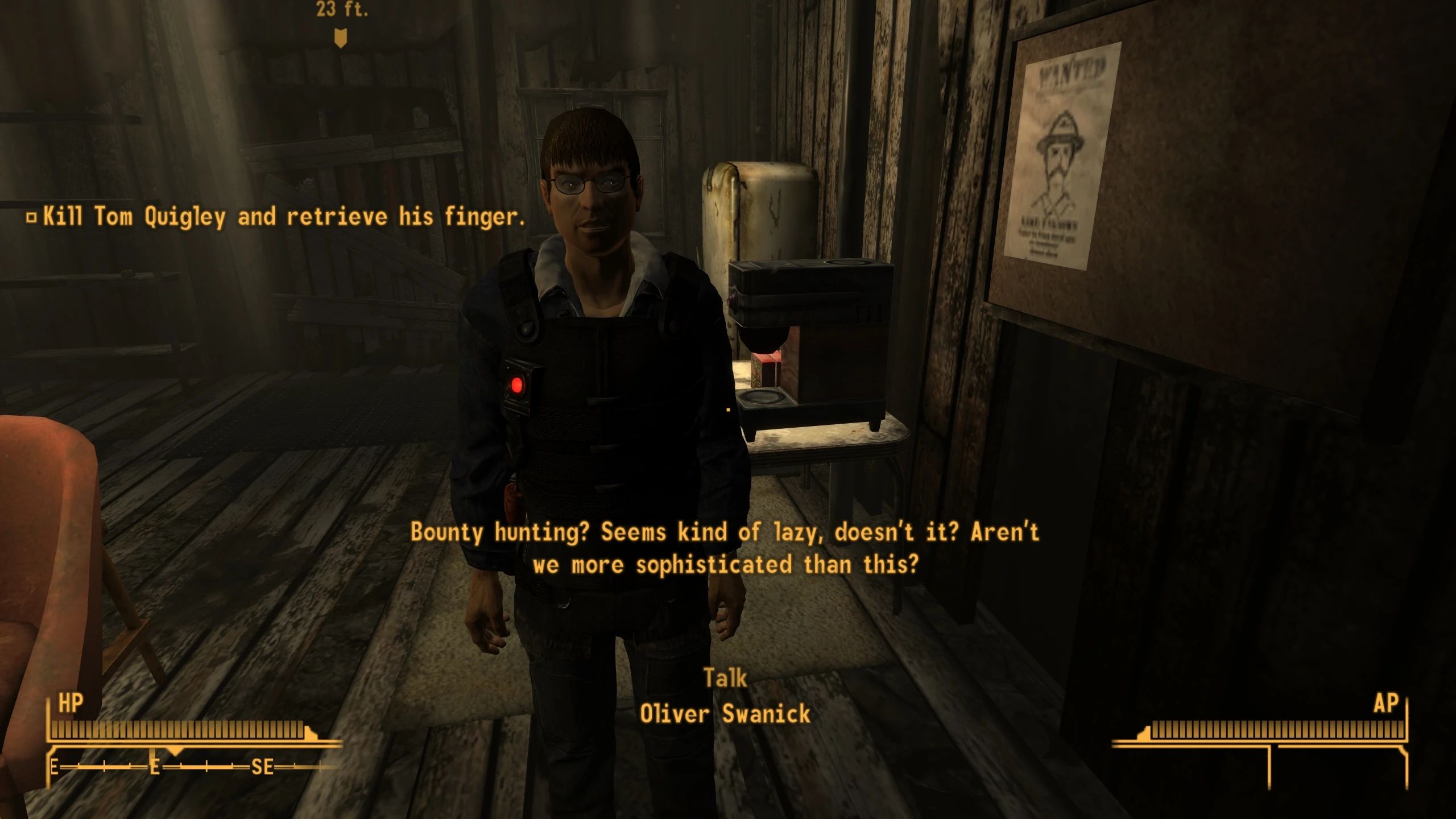Oliver Swanick Bounties mod for Fallout: New Vegas