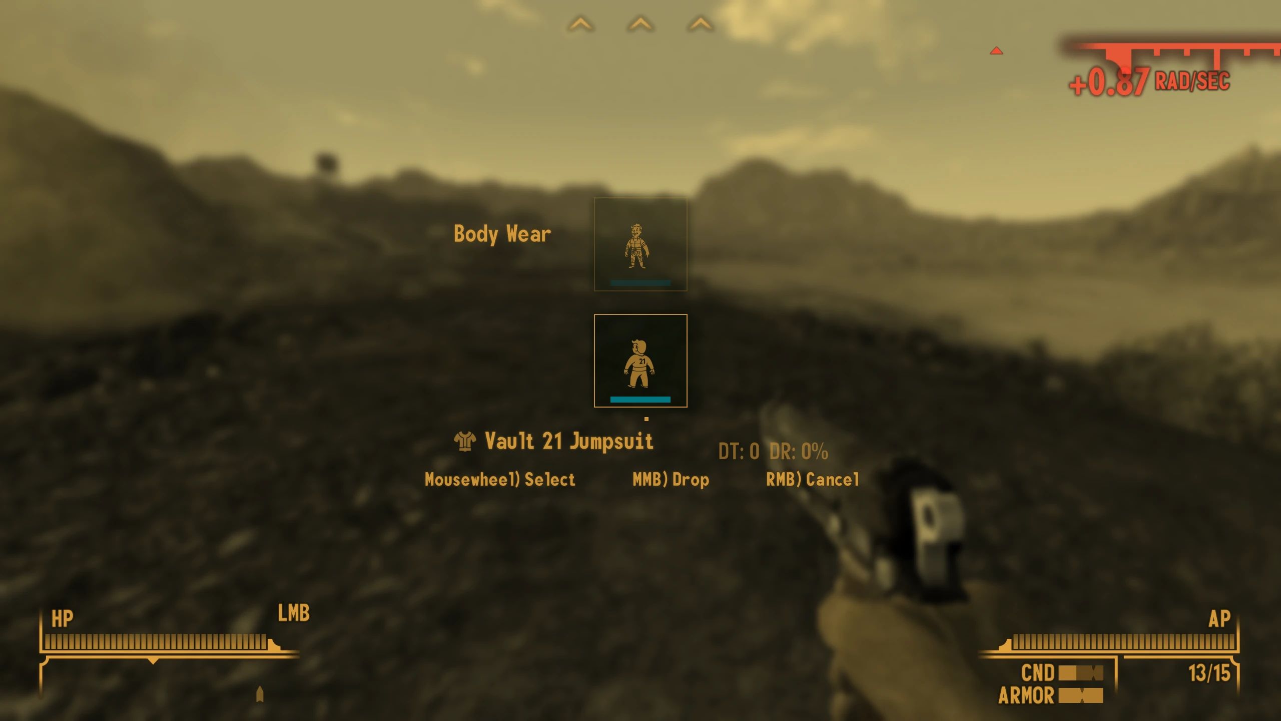 QUIP - Quick Use Inventory Panel mod for Fallout: New Vegas