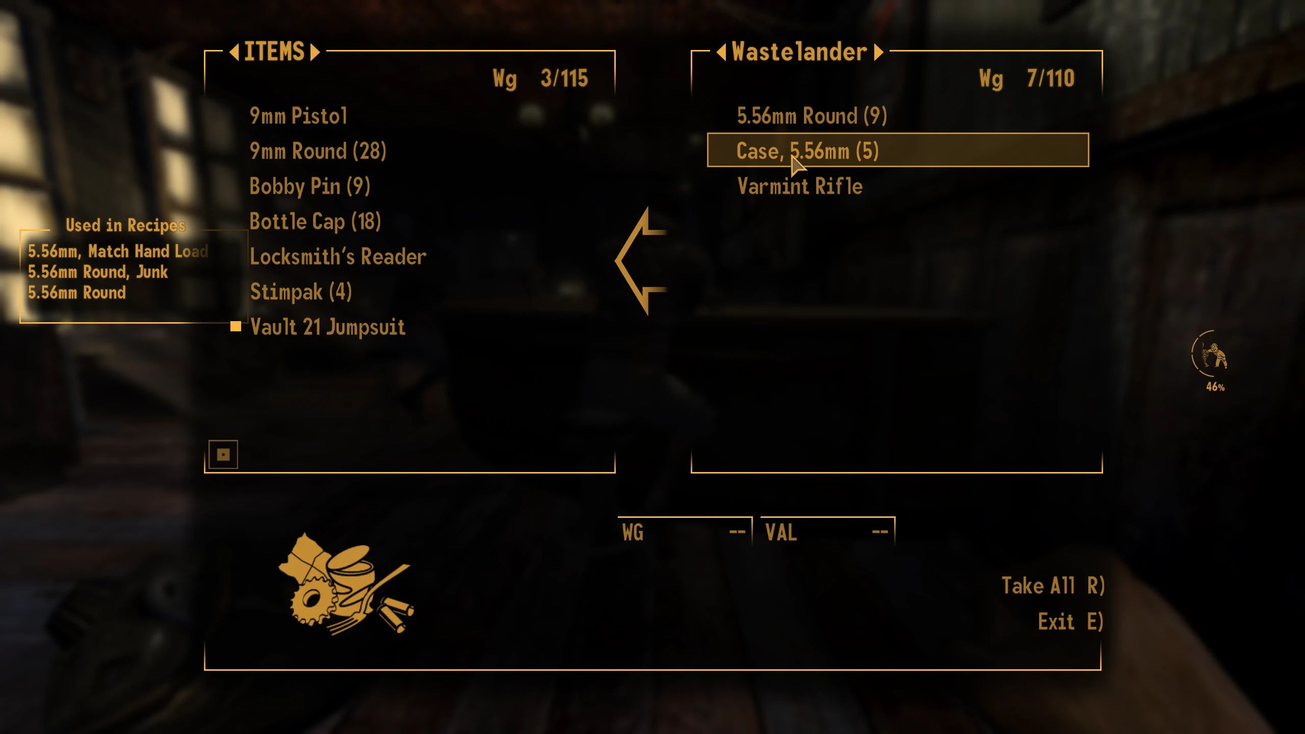 Pickpocket Success Indicator mod for Fallout: New Vegas