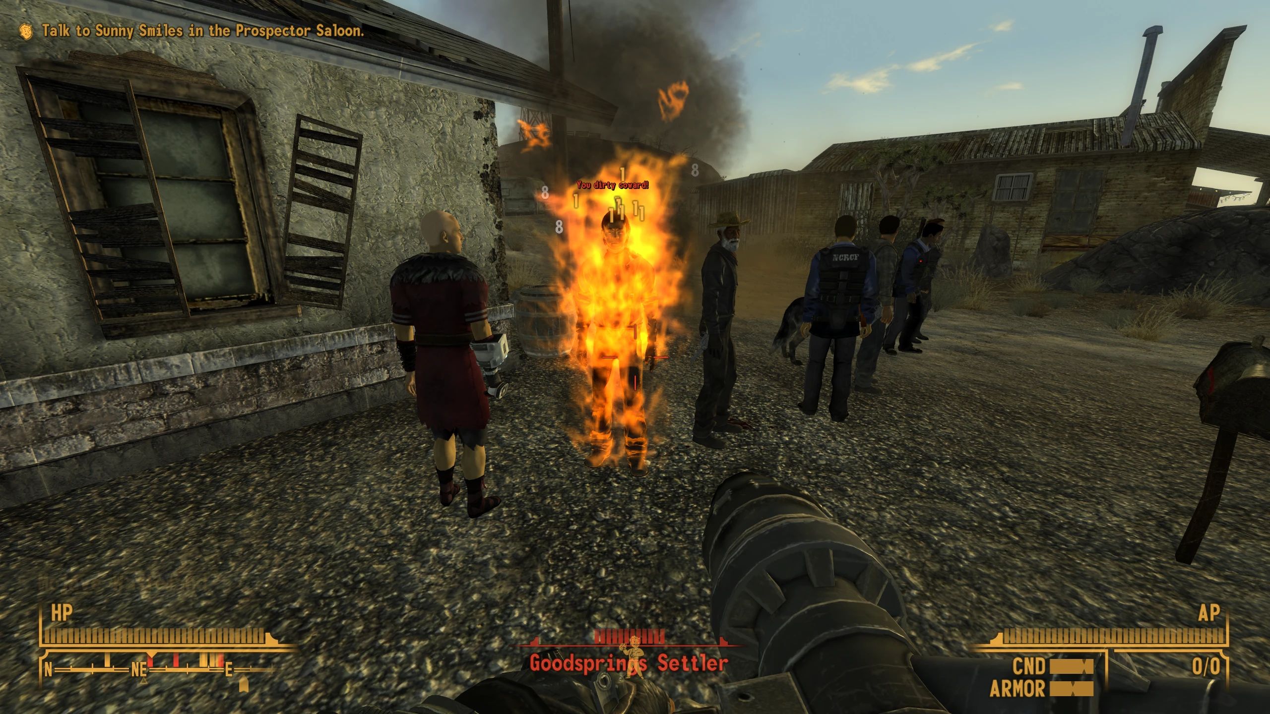 Man on Fire NVSE mod for Fallout: New Vegas