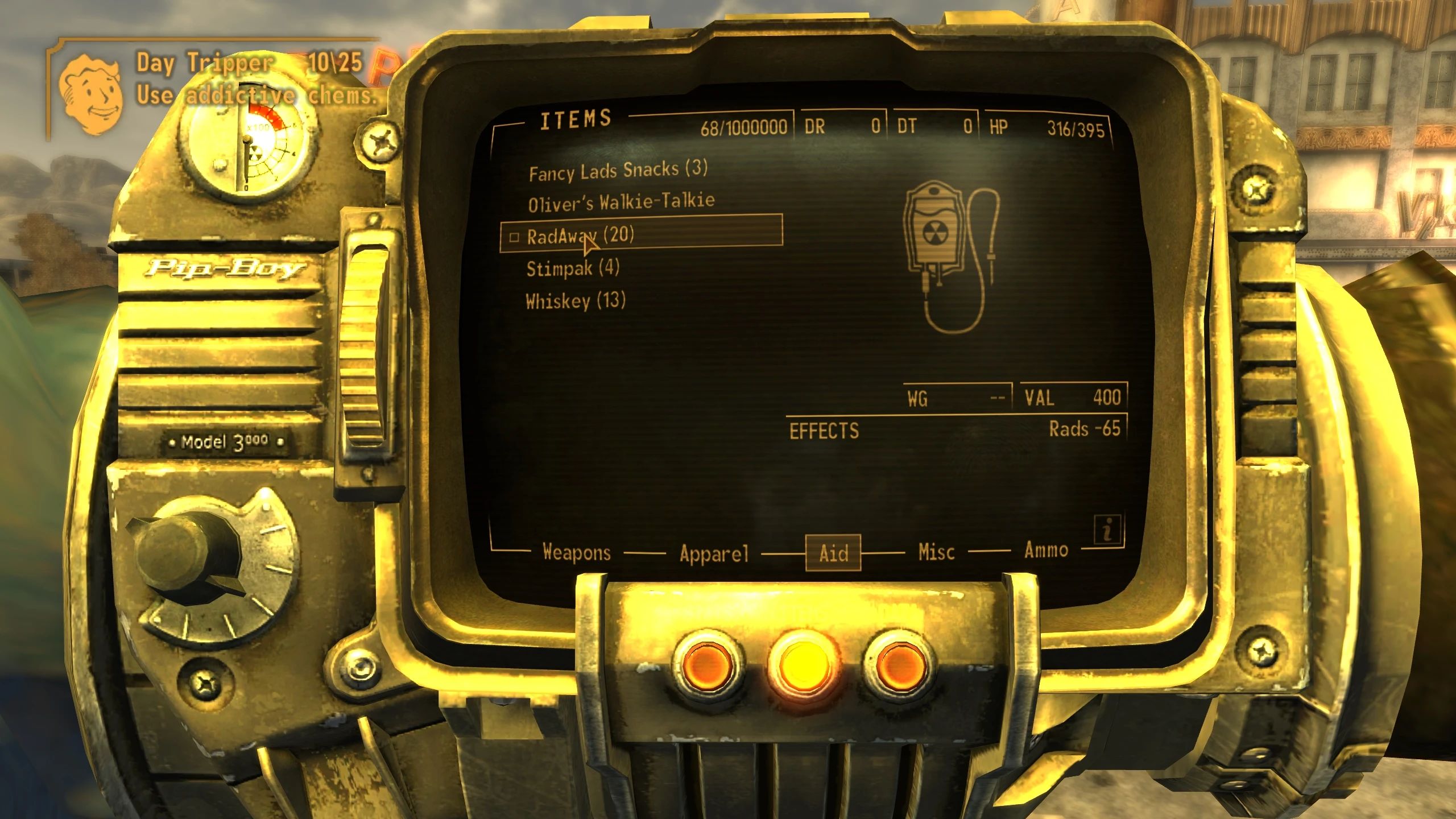 Addictive RadAway (ESPless) mod for Fallout: New Vegas