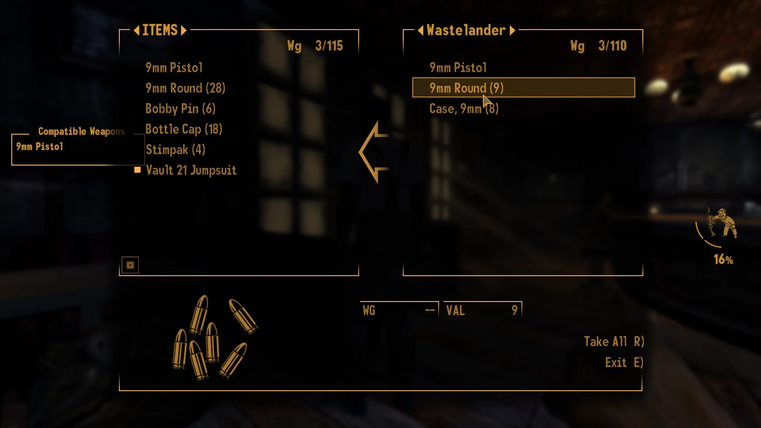 Pickpocket Success Indicator mod for Fallout: New Vegas
