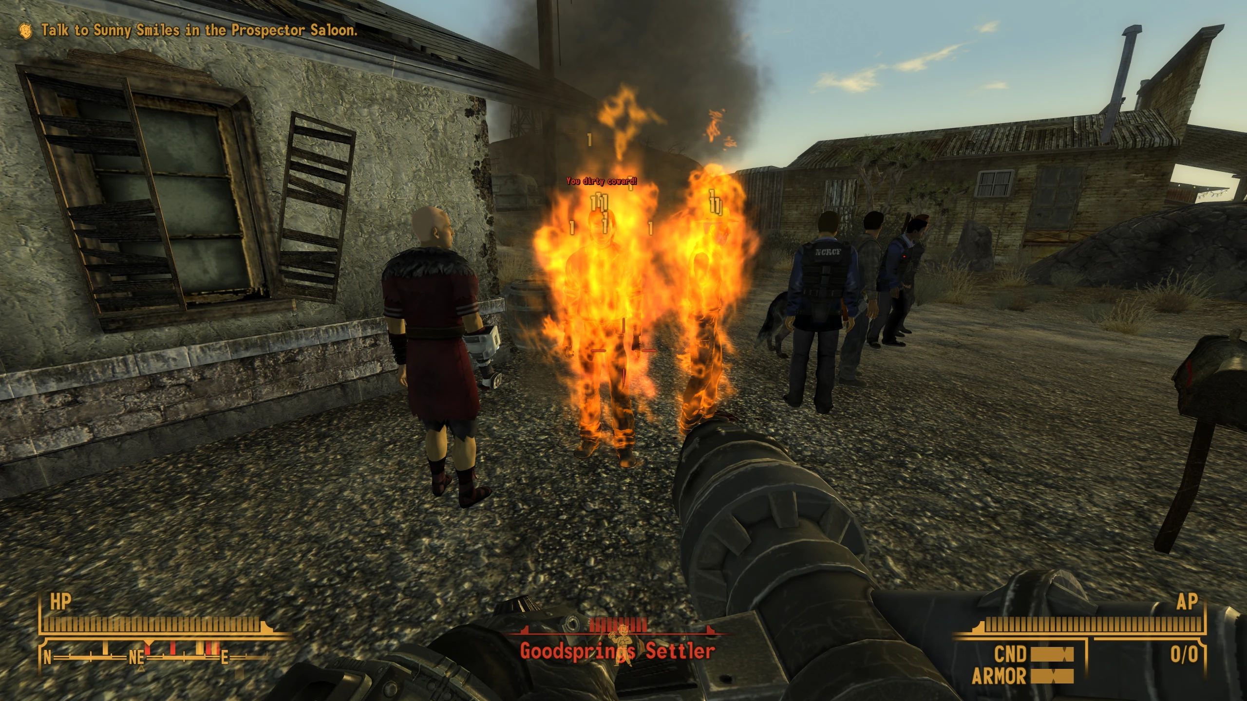 Man on Fire NVSE mod for Fallout: New Vegas